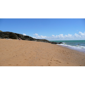 照片 法国(France) 波尔尼克(Pornic) 池塘海滩(Plage de l'etang) 2007-07 24