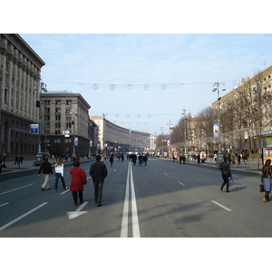 照片 乌克兰(Ukraine) 基辅(Kiev) 赫雷夏蒂克大街(Kreschatyk Street) 2007-03 54