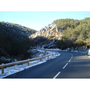 照片 法国(France) 库尔瑟古勒至格雷奥利耶雪场公路(Coursegoule to Greolieres les neiges road) 2007-01 10