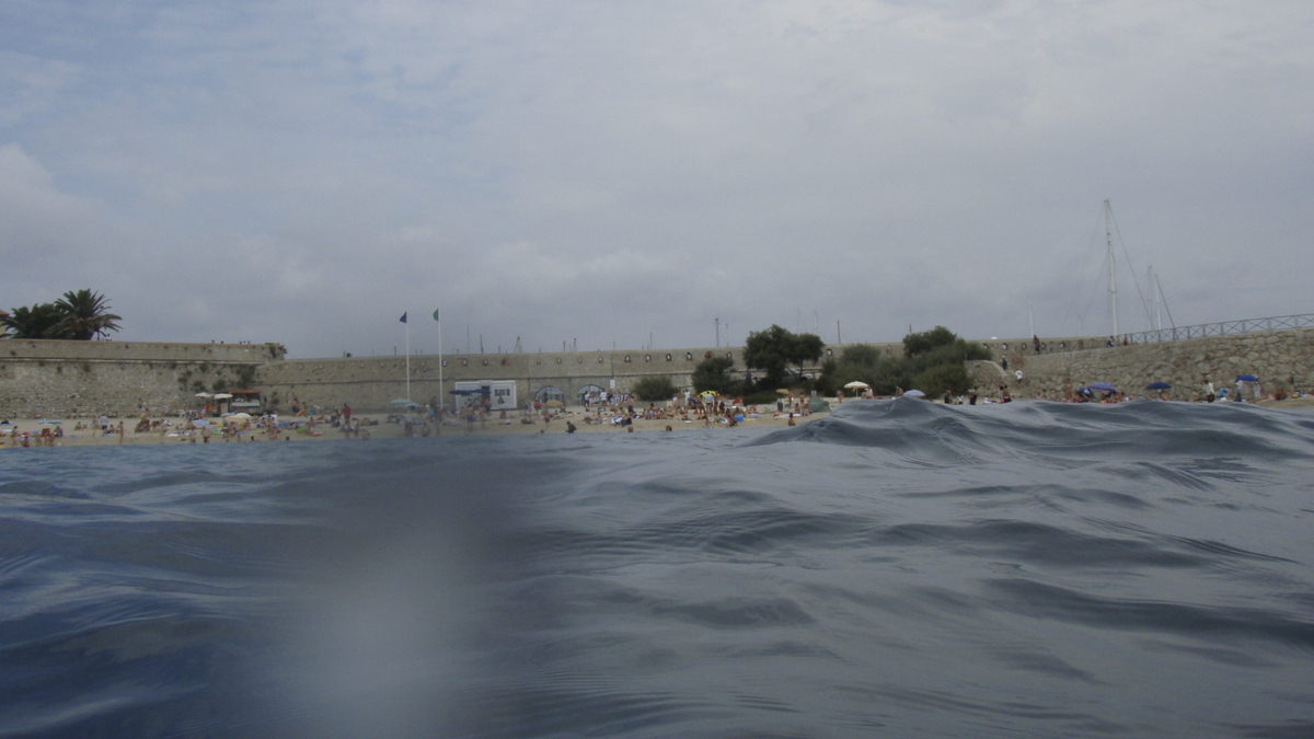 照片 法国(France) 昂蒂布(Antibes) 格拉韦特海滩(Plage de la Gravette) 2007-08 21