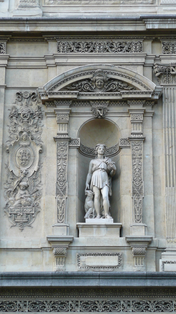 照片 法国(France) 巴黎(Paris) 卢浮宫(Louvre) 卢浮宫临河立面(Riverside facade of Louvre) 2007-07 51