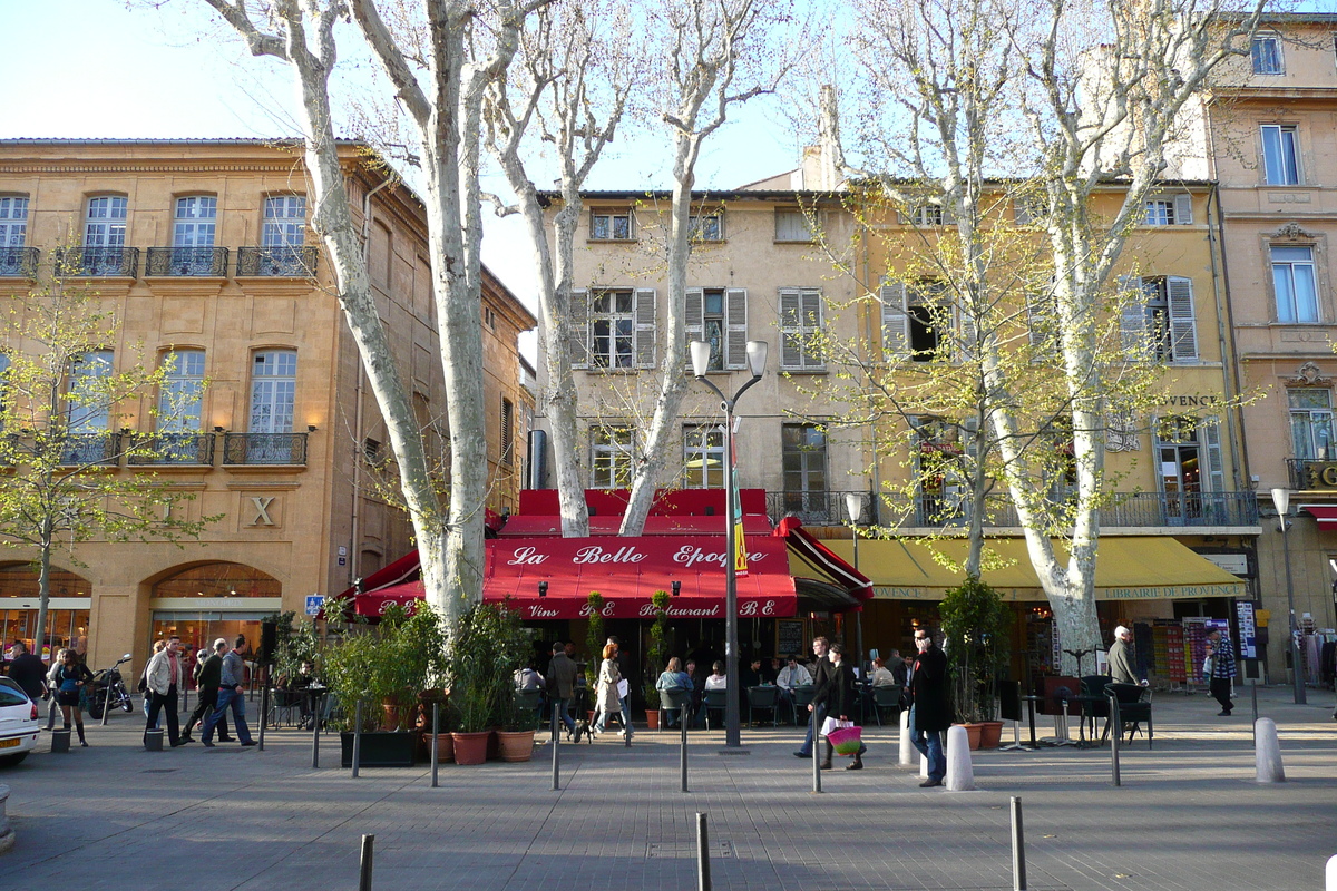 照片 法国(France) 普罗旺斯地区艾克斯(Aix en Provence) 米拉波林荫大道(Cours Mirabeau) 2008-04 15