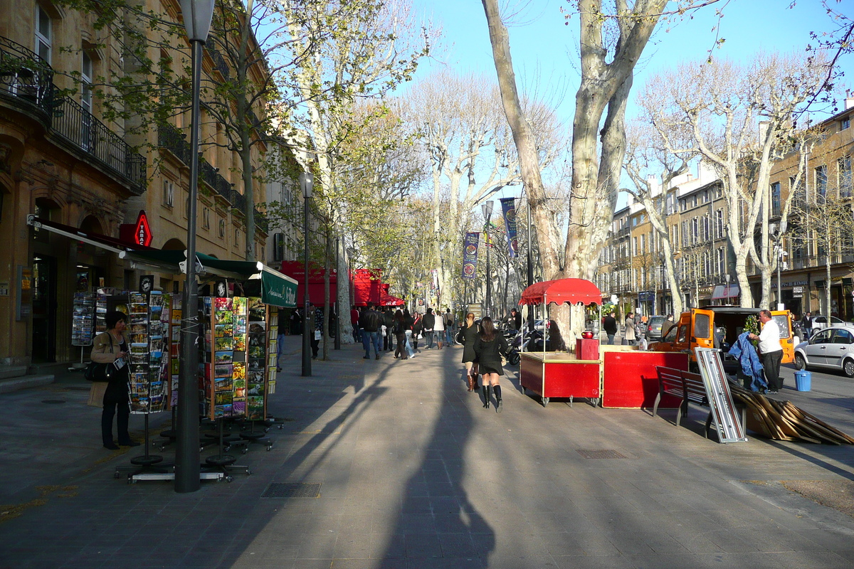 照片 法国(France) 普罗旺斯地区艾克斯(Aix en Provence) 米拉波林荫大道(Cours Mirabeau) 2008-04 27