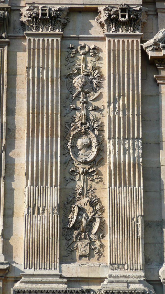 照片 法国(France) 巴黎(Paris) 卢浮宫(Louvre) 卢浮宫临河立面(Riverside facade of Louvre) 2007-07 71