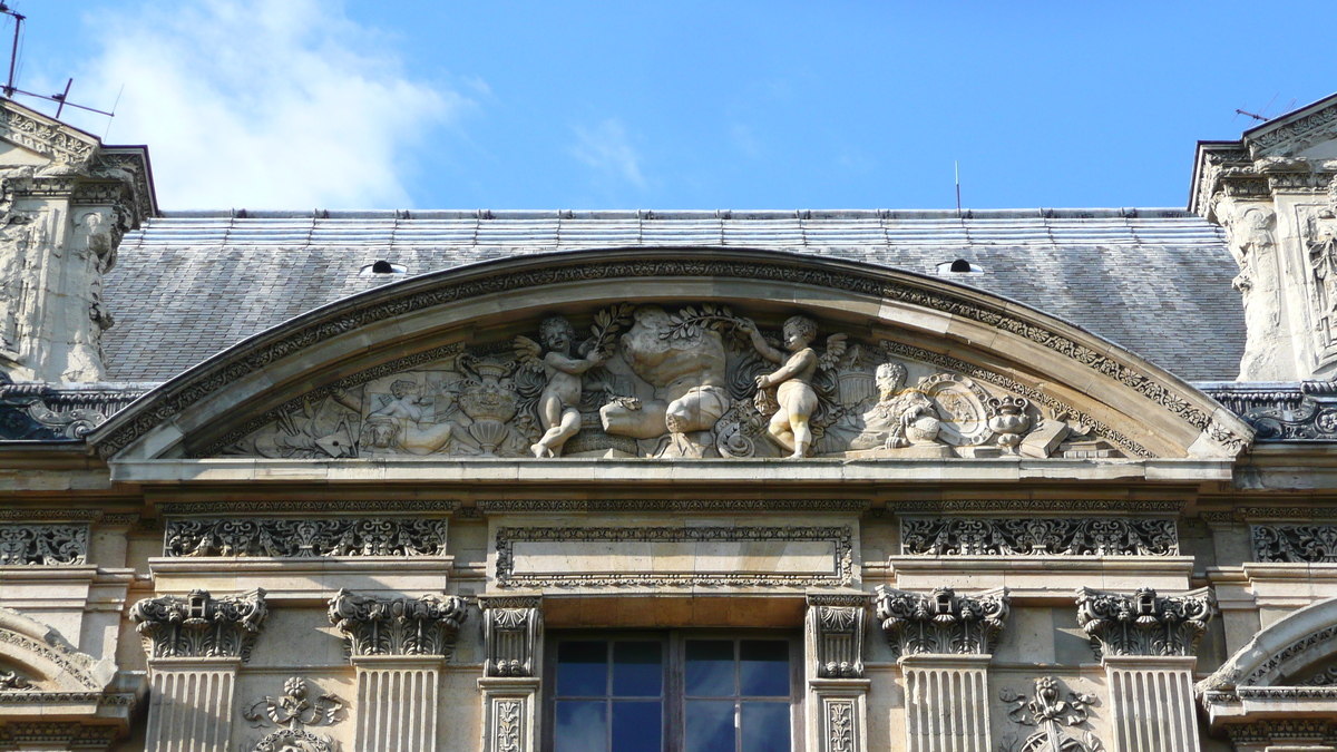 照片 法国(France) 巴黎(Paris) 卢浮宫(Louvre) 卢浮宫临河立面(Riverside facade of Louvre) 2007-07 65
