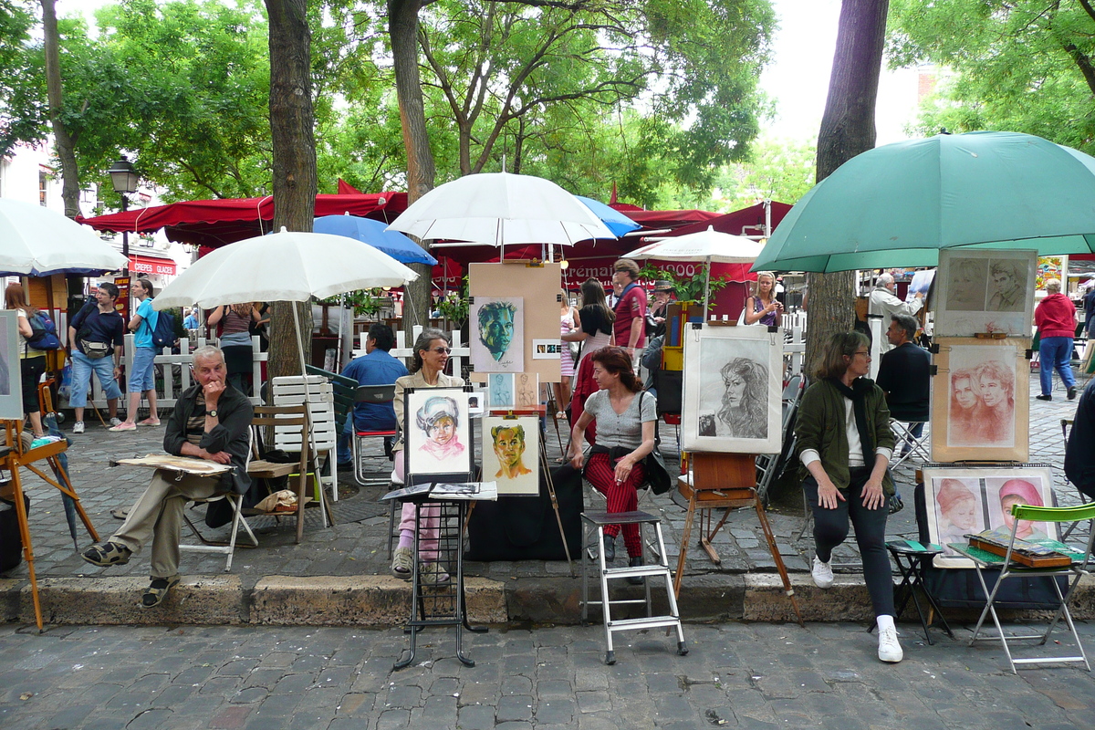 照片 法国(France) 巴黎(Paris) 小丘广场(Place du Tertre) 2007-06 30