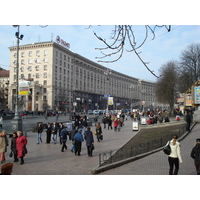 照片 乌克兰(Ukraine) 基辅(Kiev) 赫雷夏蒂克大街(Kreschatyk Street) 2007-03 35
