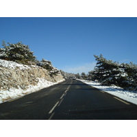 照片 法国(France) 库尔瑟古勒至格雷奥利耶雪场公路(Coursegoule to Greolieres les neiges road) 2007-01 23