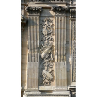 照片 法国(France) 巴黎(Paris) 卢浮宫(Louvre) 卢浮宫临河立面(Riverside facade of Louvre) 2007-07 33