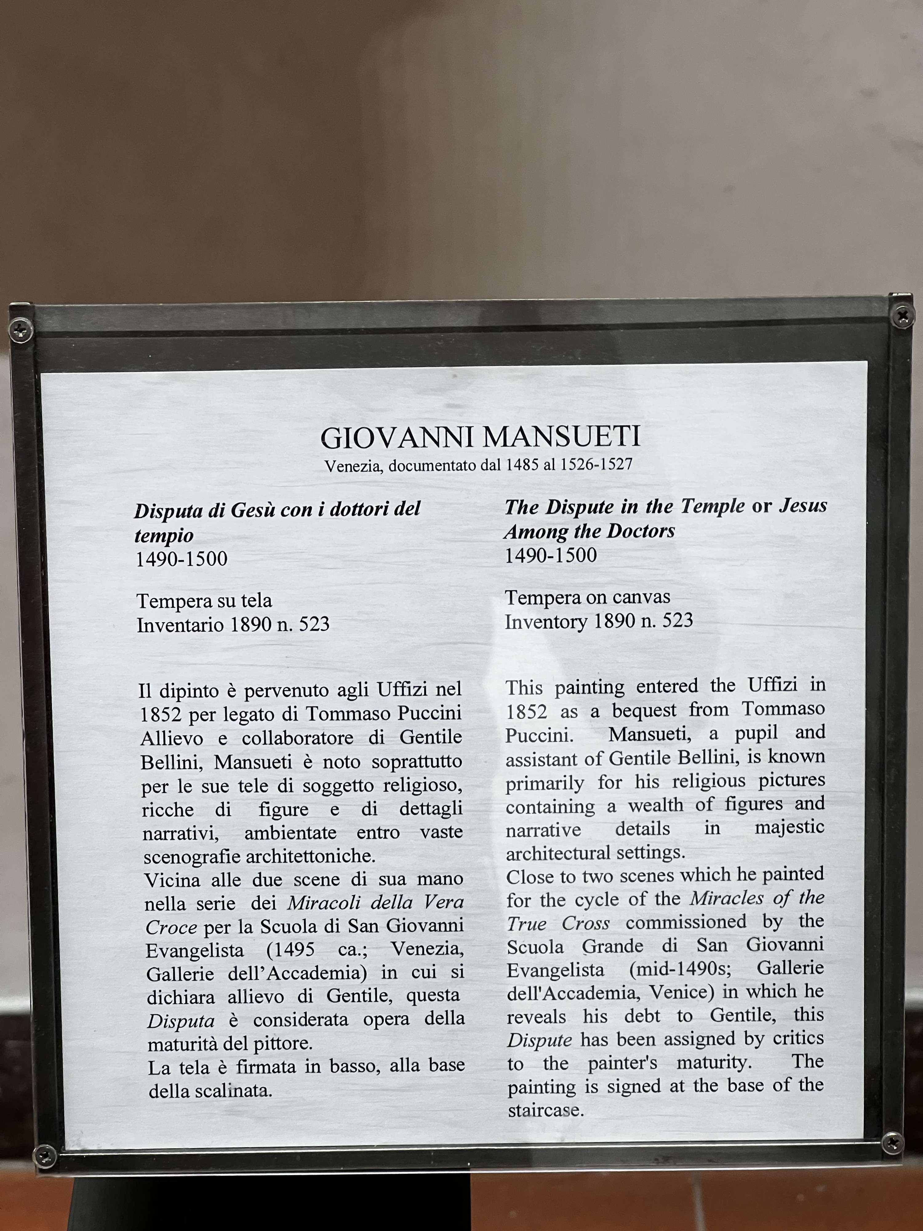Photo Italie Florence Galerie des Offices 2022-05 135