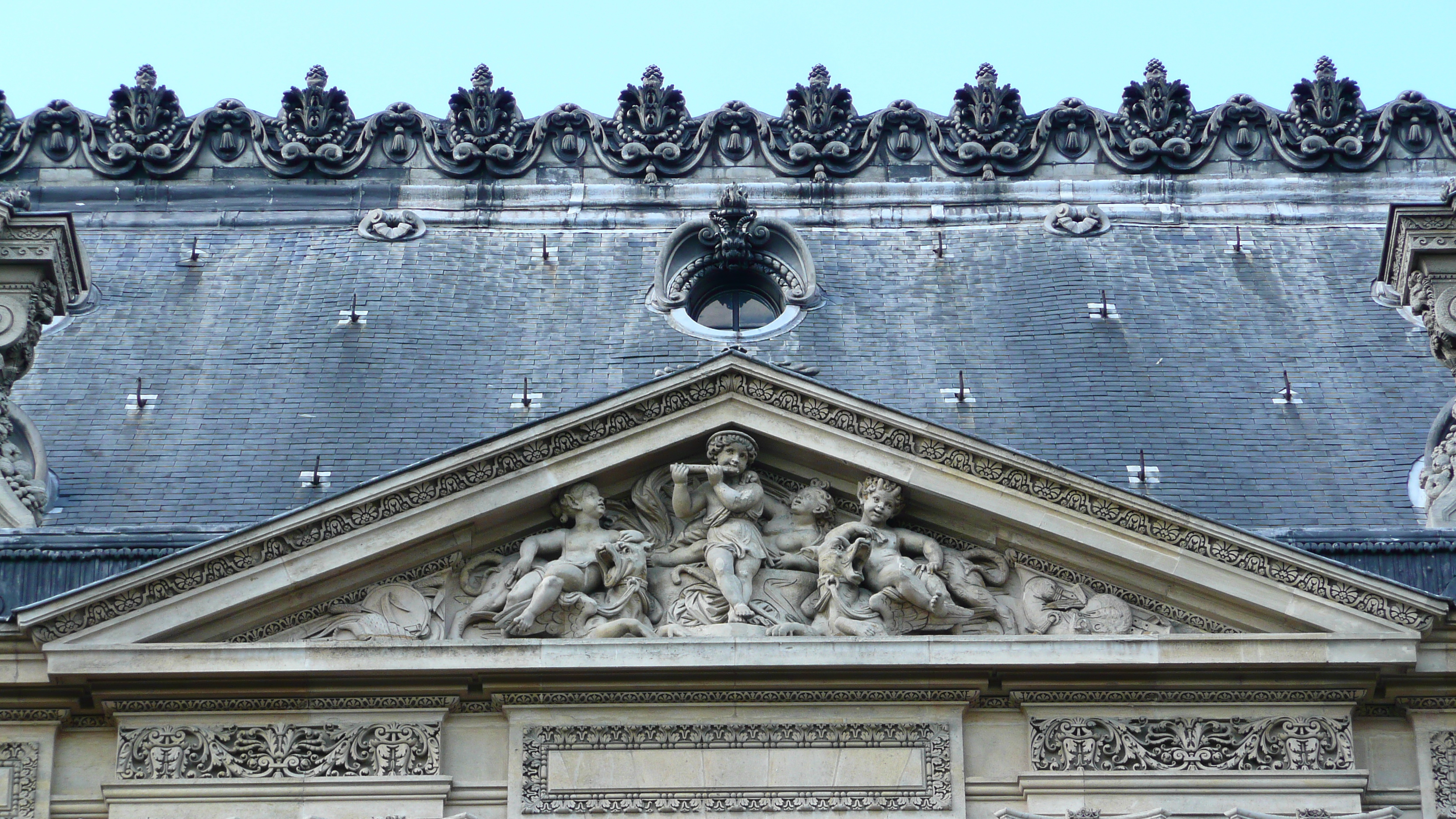 Photo France Paris Le Louvre Facade sur Seine du Louvre 2007-07 49