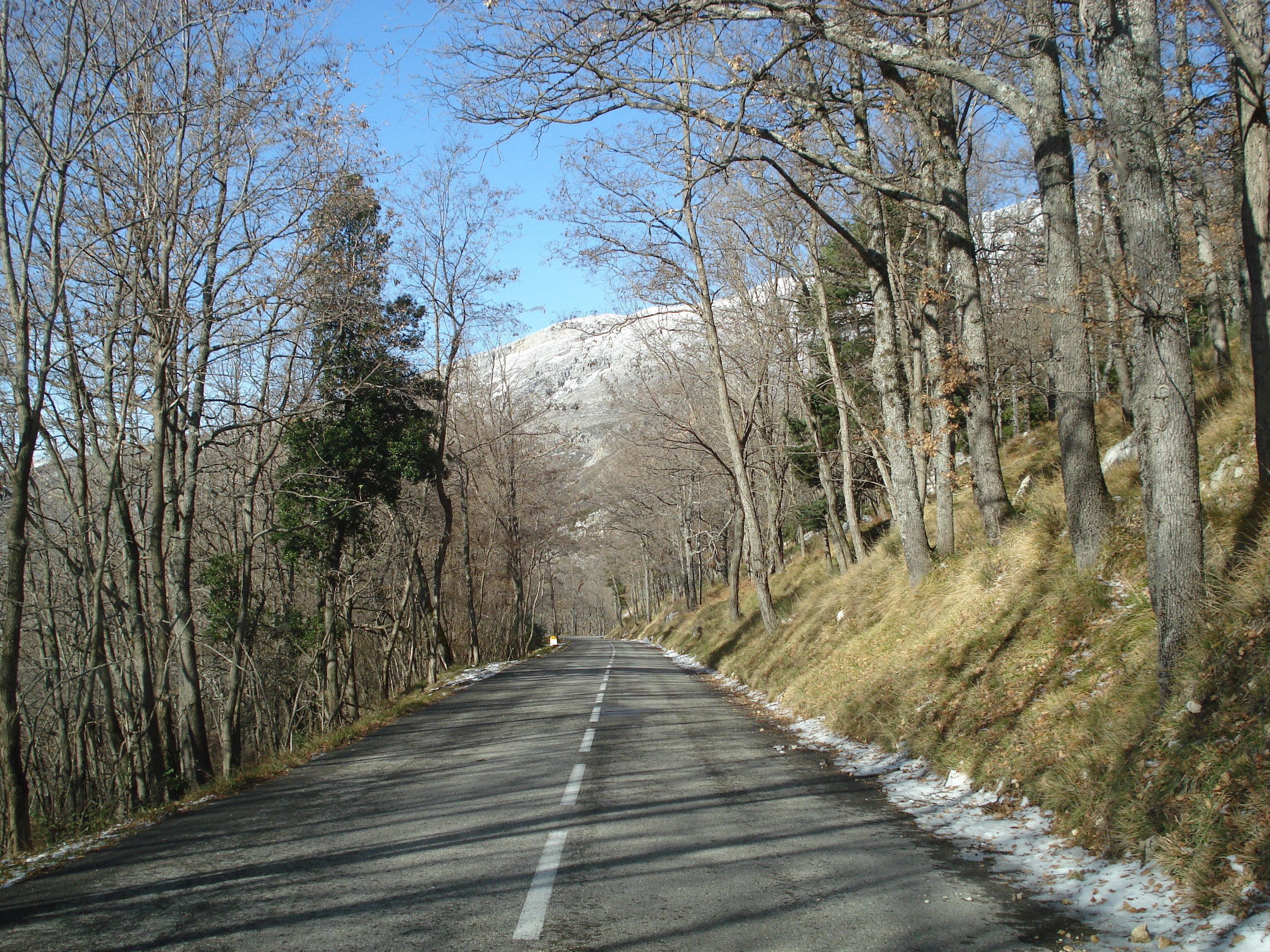 Photo France Route de Coursegoule à Gréolières les neiges 2007-01 20