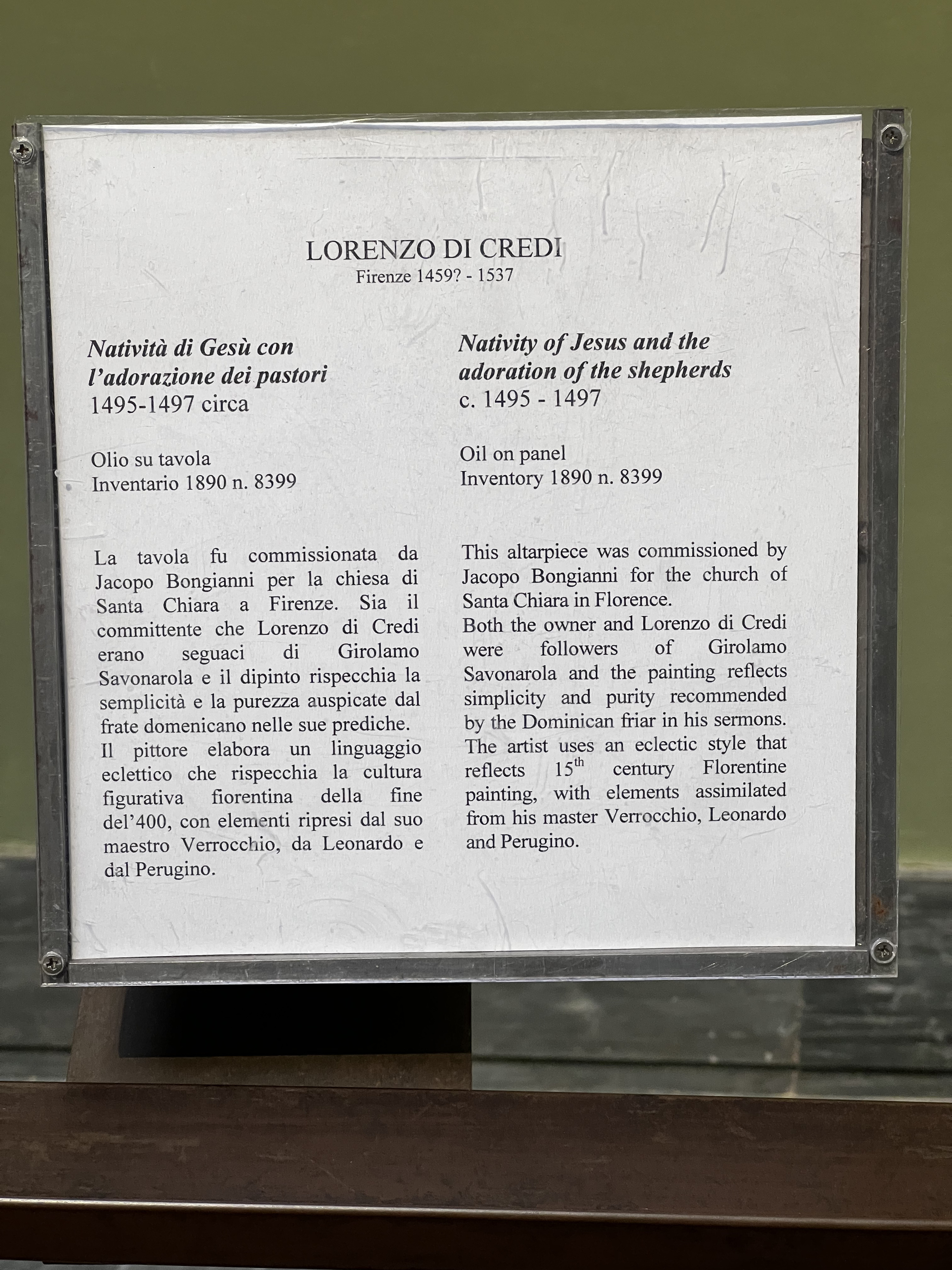 Photo Italie Florence Galerie des Offices 2022-05 43