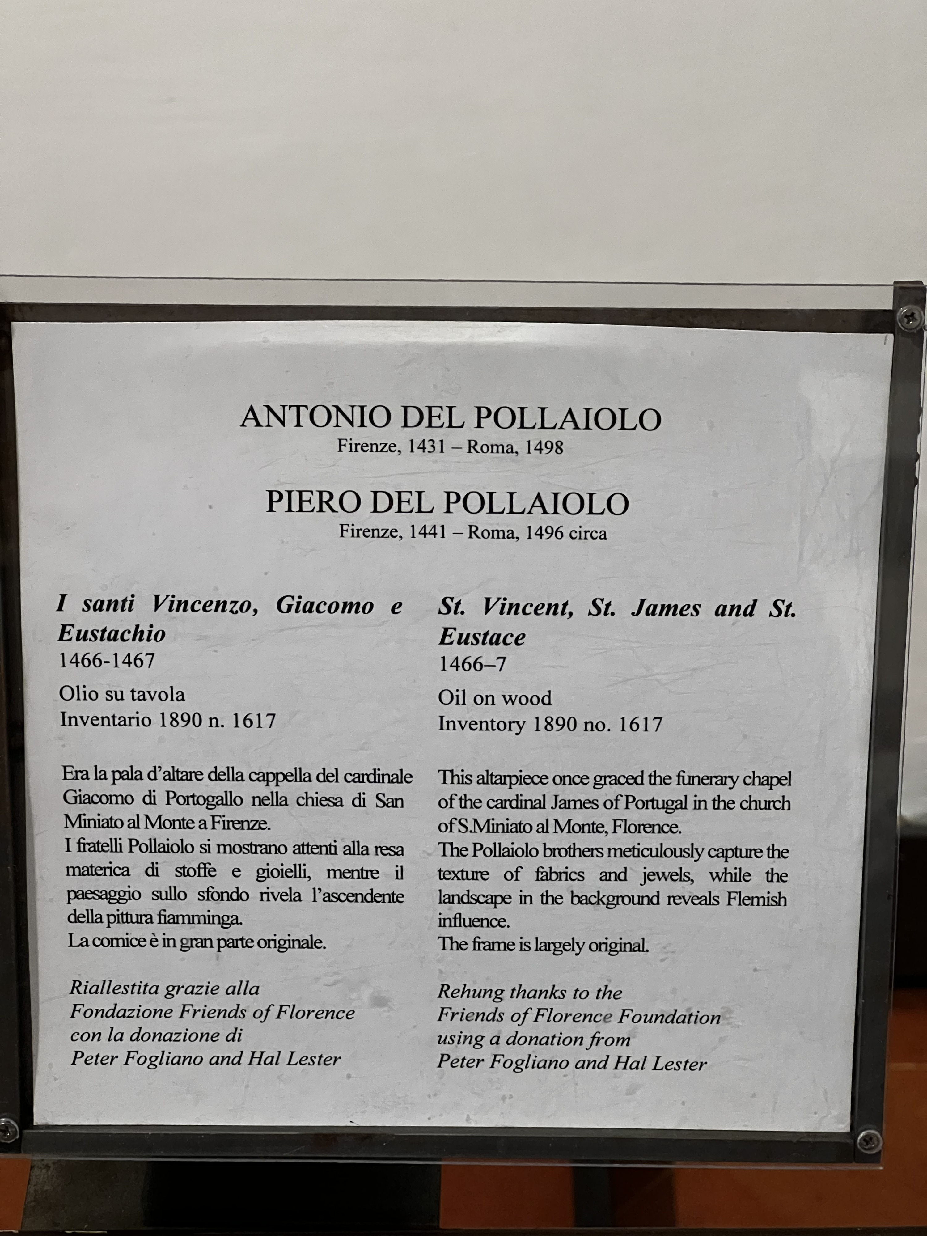 Photo Italie Florence Galerie des Offices 2022-05 104