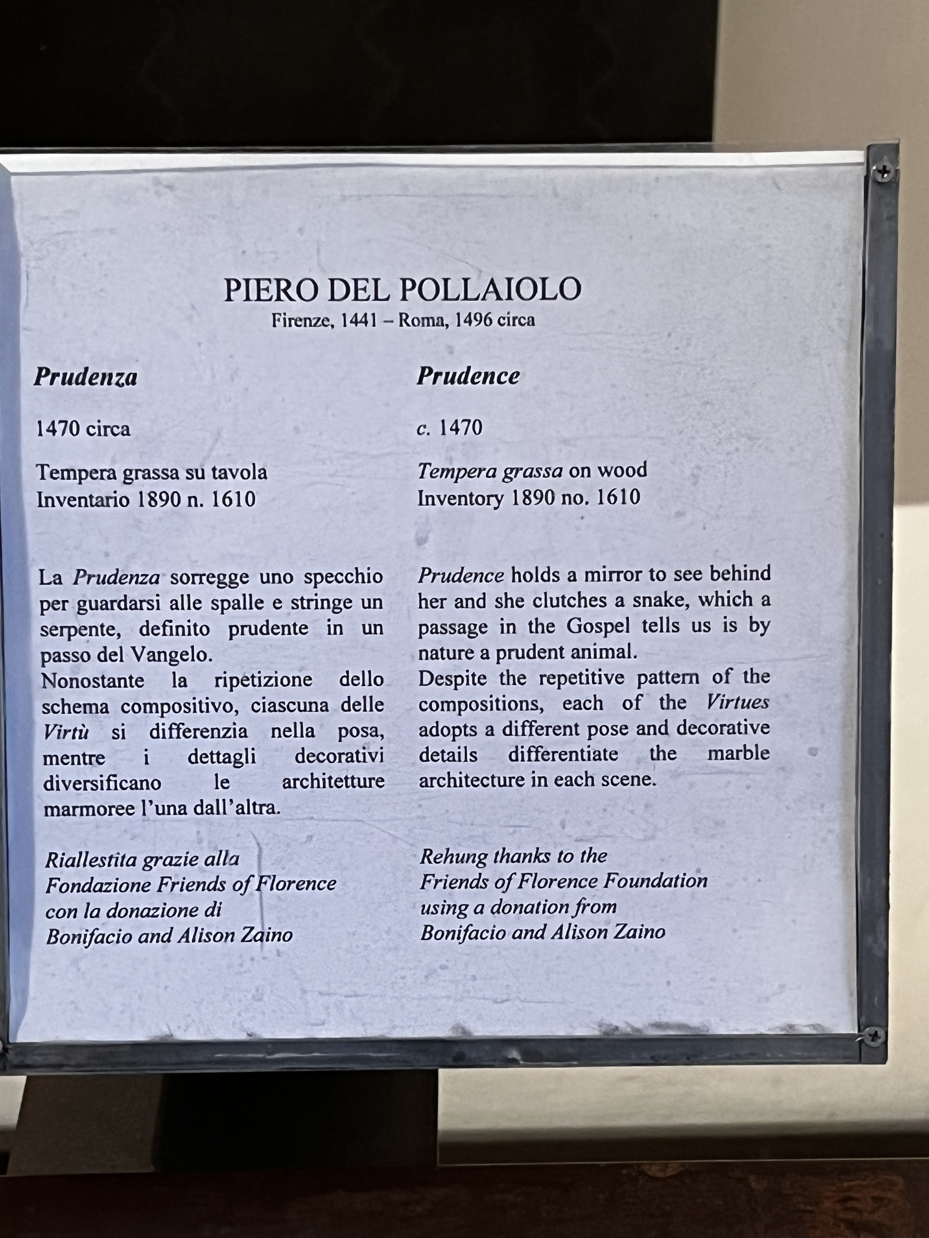 Photo Italie Florence Galerie des Offices 2022-05 234