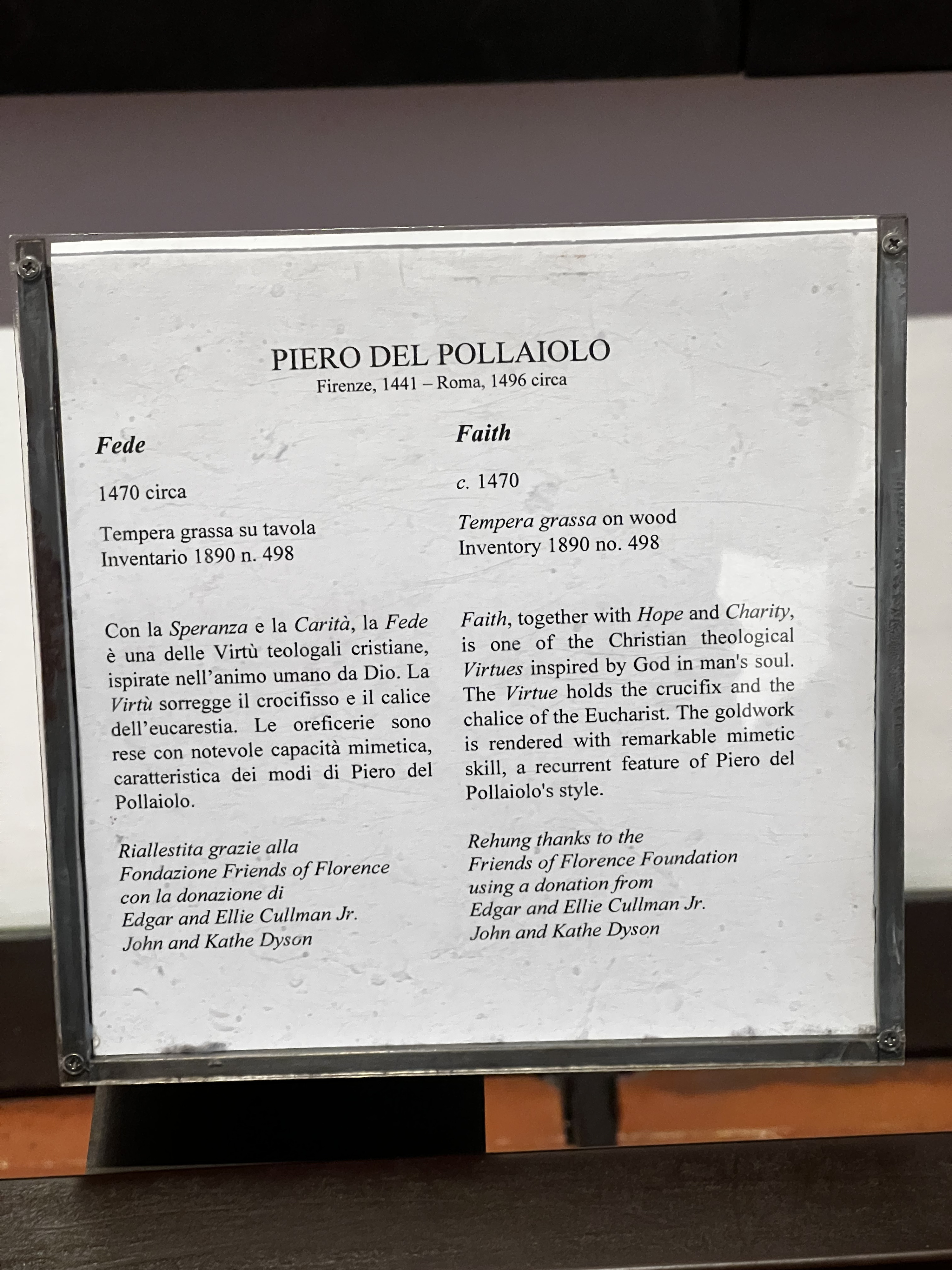 Photo Italie Florence Galerie des Offices 2022-05 5