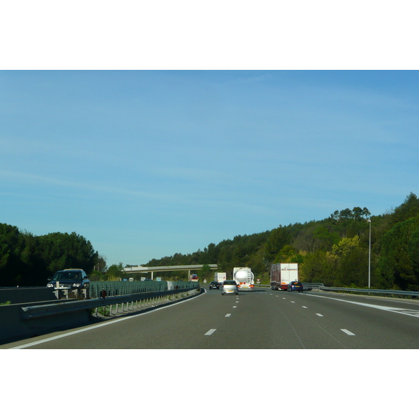 Photo France Côte d'Azur route A8 de Le Luc à Aix 2008-04 19