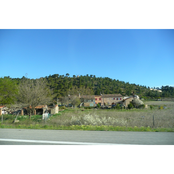Photo France Côte d'Azur route A8 de Le Luc à Aix 2008-04 41