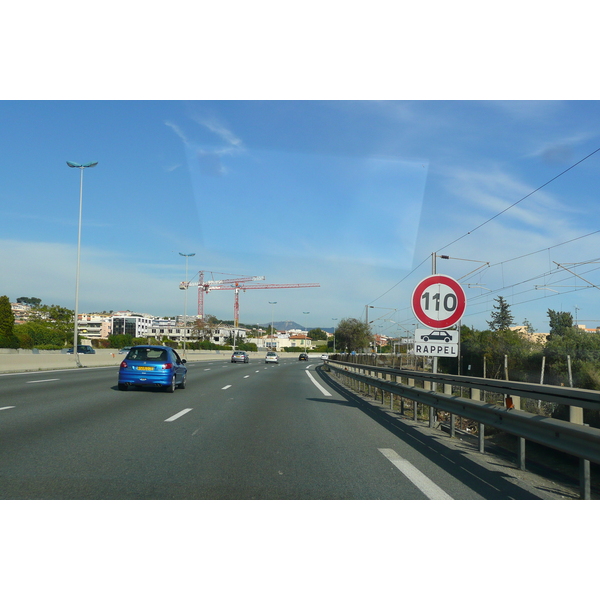 Photo France Côte d'Azur Route de Cagnes sur Mer à Nice 2007-10 21