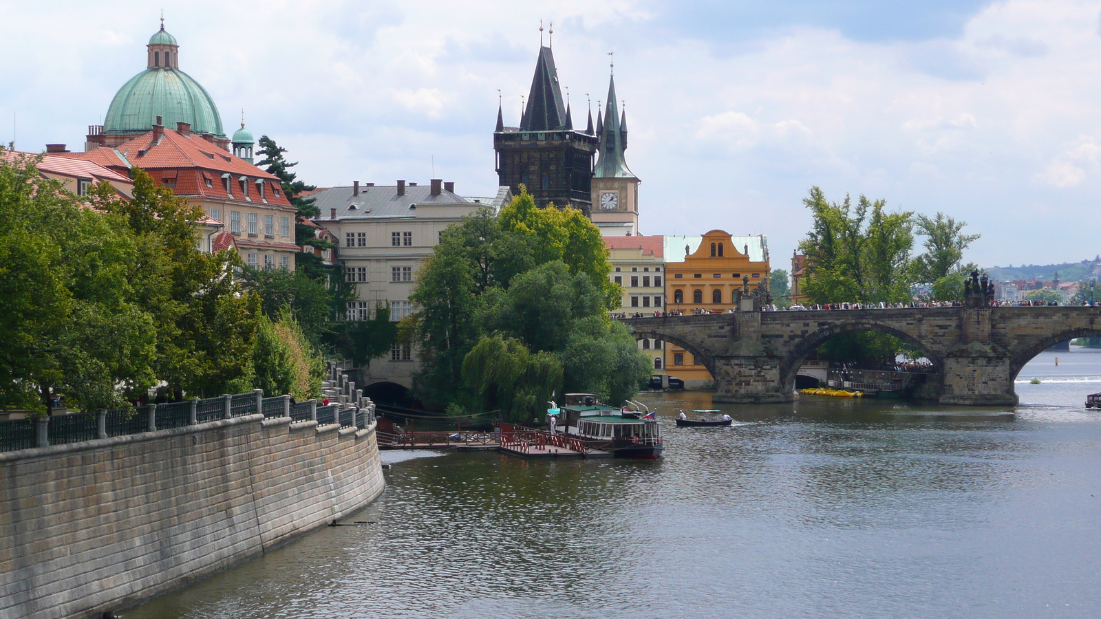 Photo République Tchèque Prague Rivière Vltava 2007-07 16