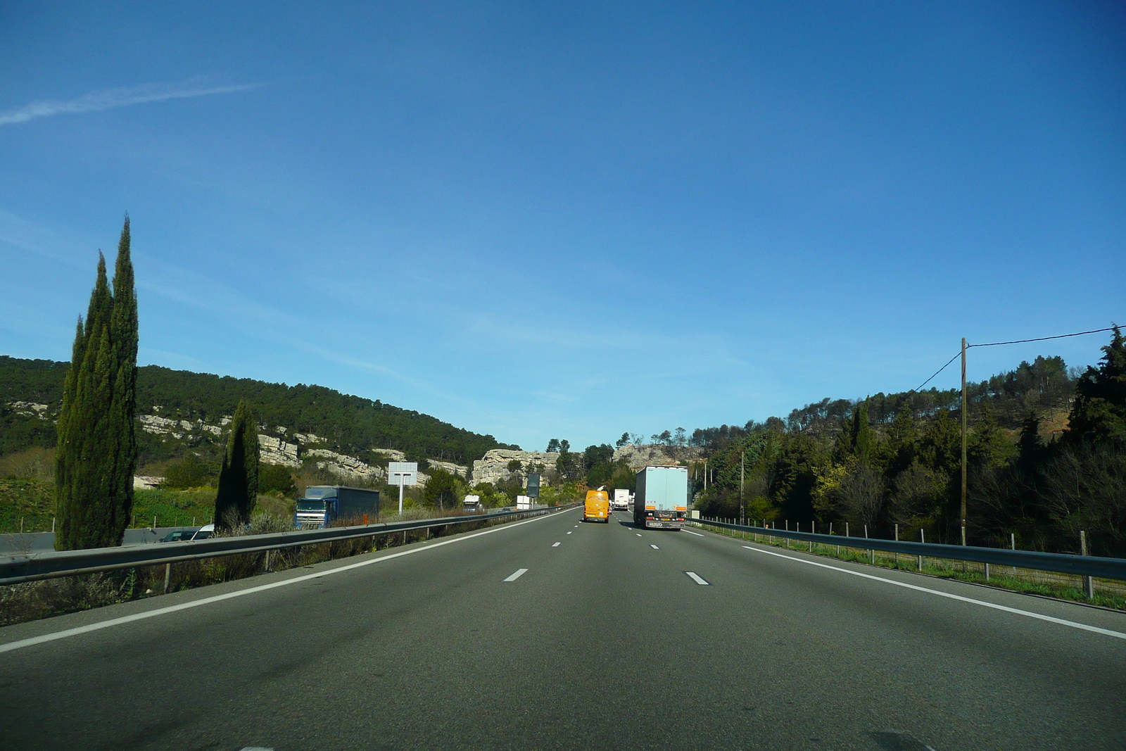 Photo France Côte d'Azur route A8 de Le Luc à Aix 2008-04 22