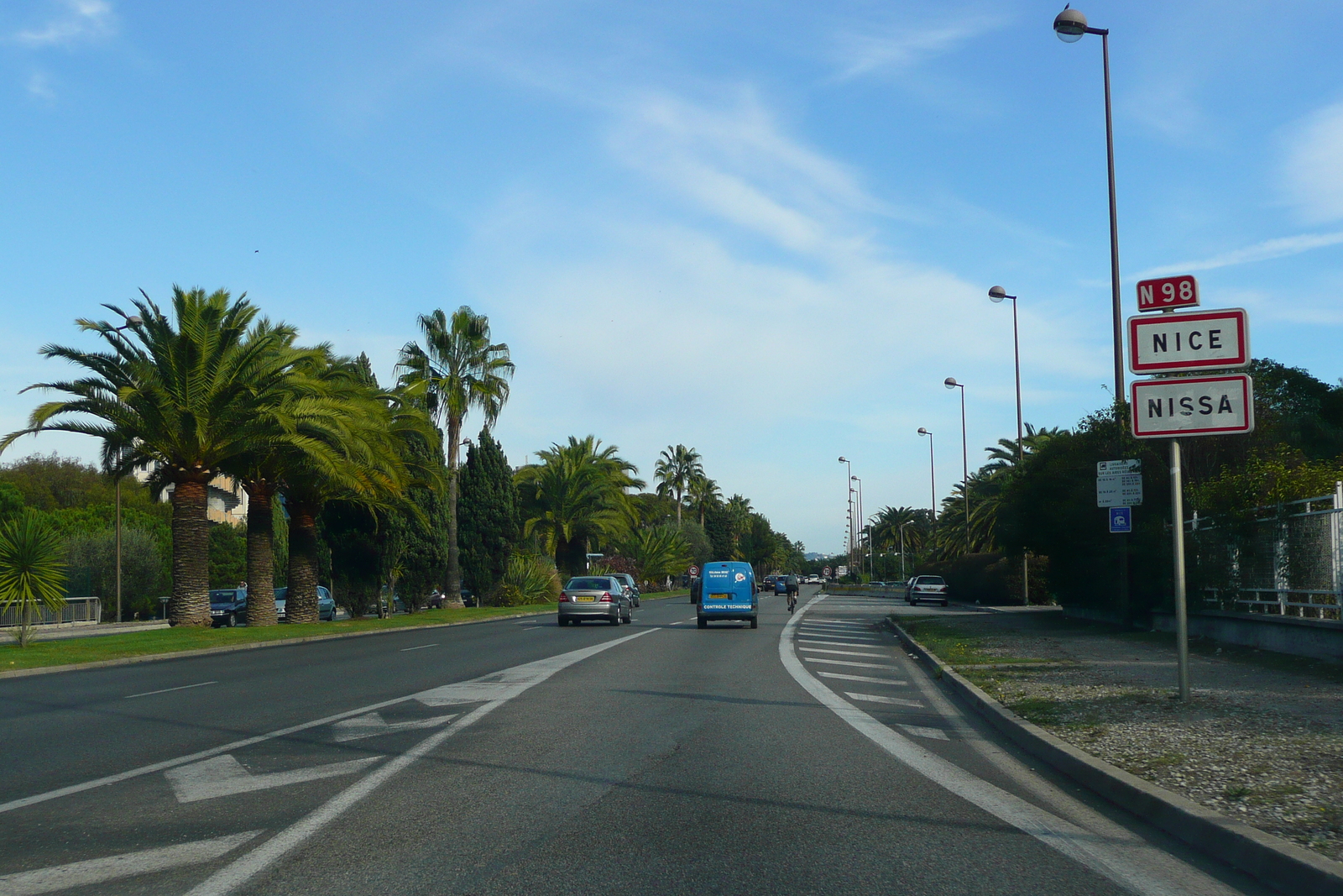 Photo France Côte d'Azur Route de Cagnes sur Mer à Nice 2007-10 33