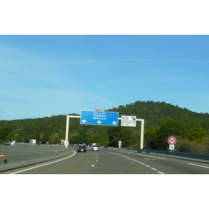 Photo France Côte d'Azur route A8 de Le Luc à Aix 2008-04 14
