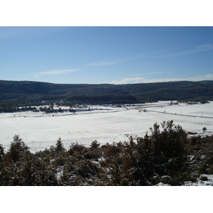 Photo France Route de Coursegoule à Gréolières les neiges 2007-01 27