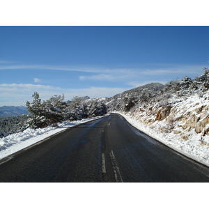Photo France Route de Coursegoule à Gréolières les neiges 2007-01 70