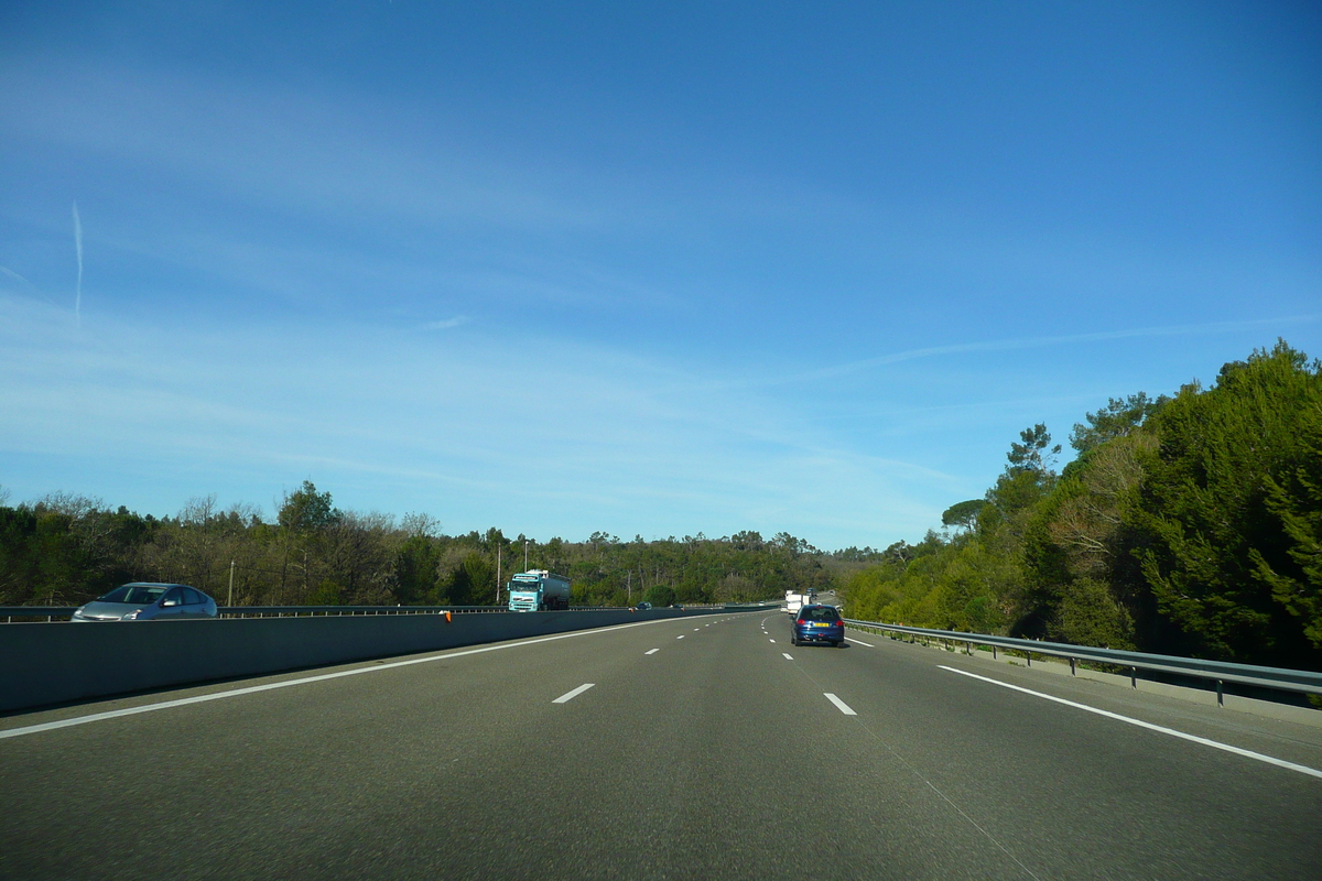 Photo France Côte d'Azur route A8 de Le Luc à Aix 2008-04 0