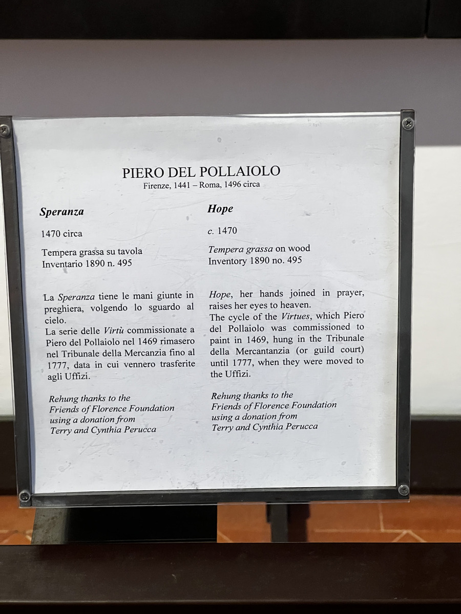 Photo Italie Florence Galerie des Offices 2022-05 31