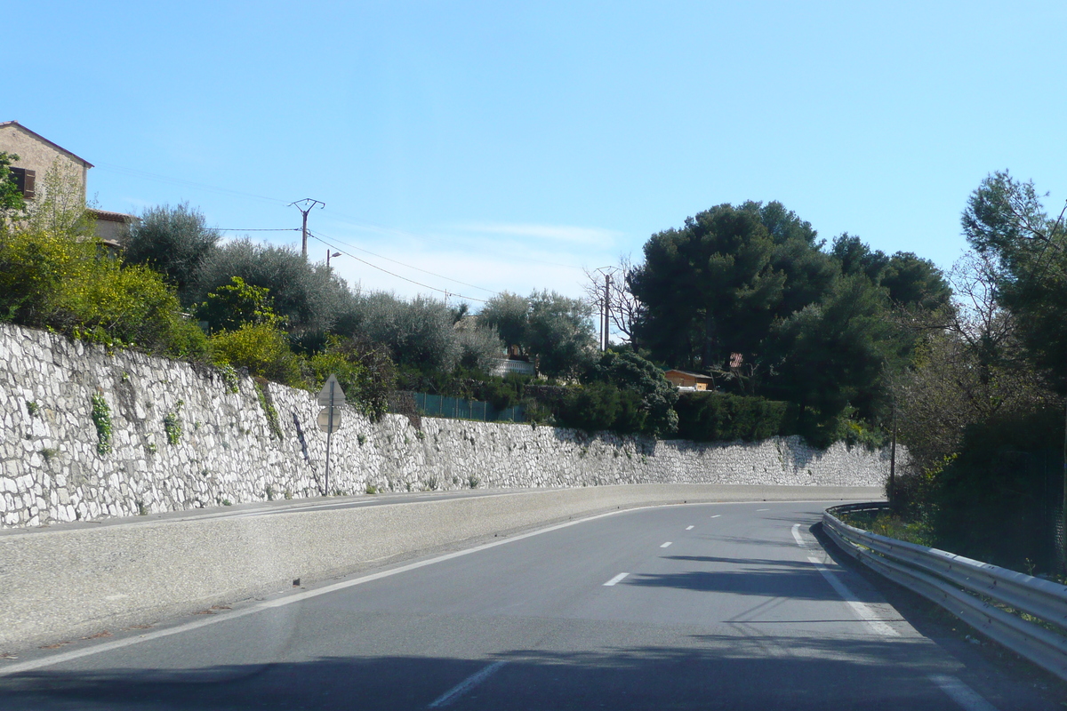 Photo France Côte d'Azur route de Vence à Cagnes 2008-03 8
