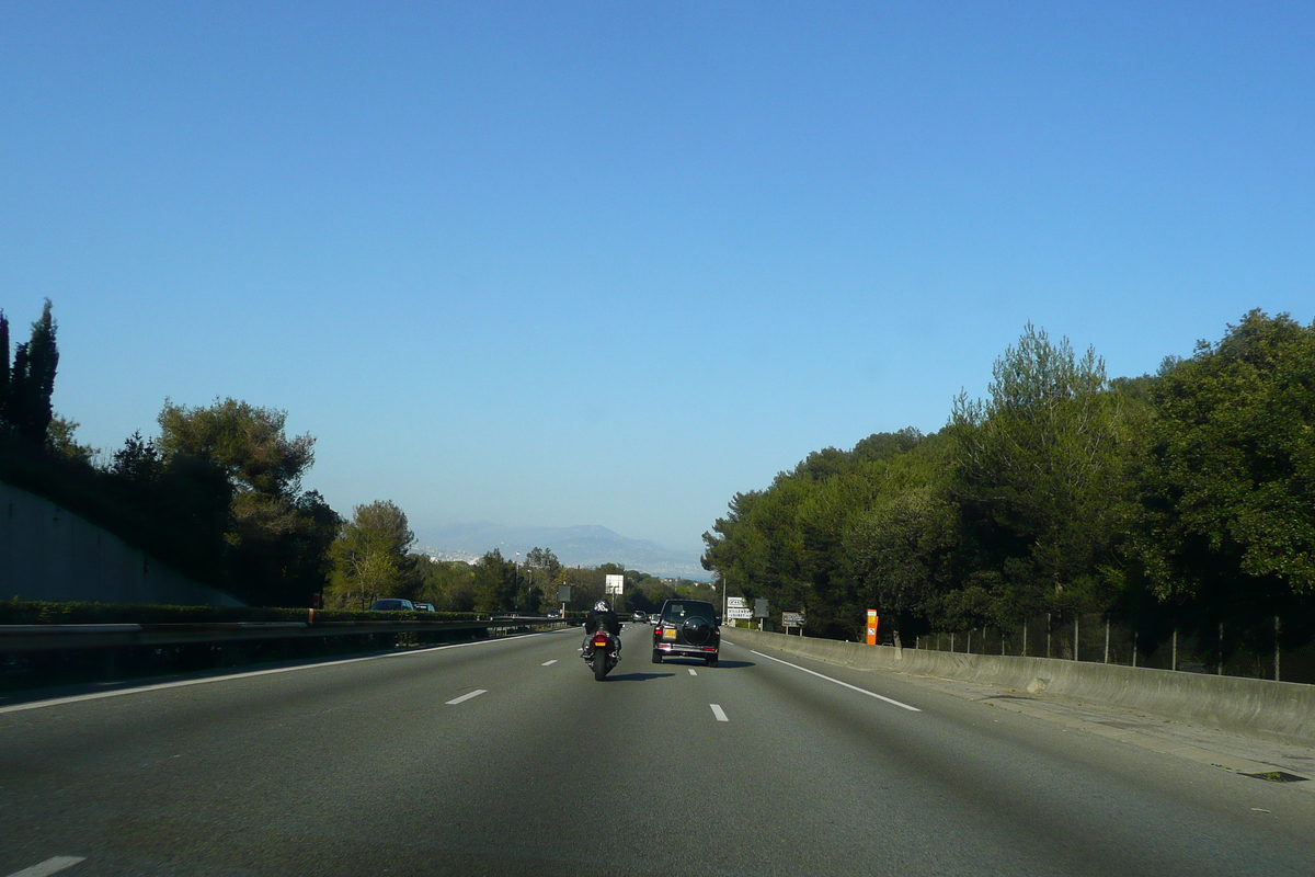 Photo France Côte d'Azur route de Cannes à Cagnes 2008-03 26