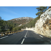 Photo France Route de Coursegoule à Gréolières les neiges 2007-01 13