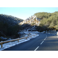 Photo France Route de Coursegoule à Gréolières les neiges 2007-01 10