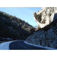 Photo France Route de Coursegoule à Gréolières les neiges 2007-01 1