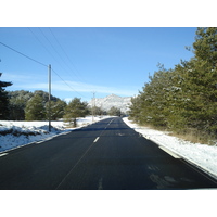 Photo France Route de Coursegoule à Gréolières les neiges 2007-01 84