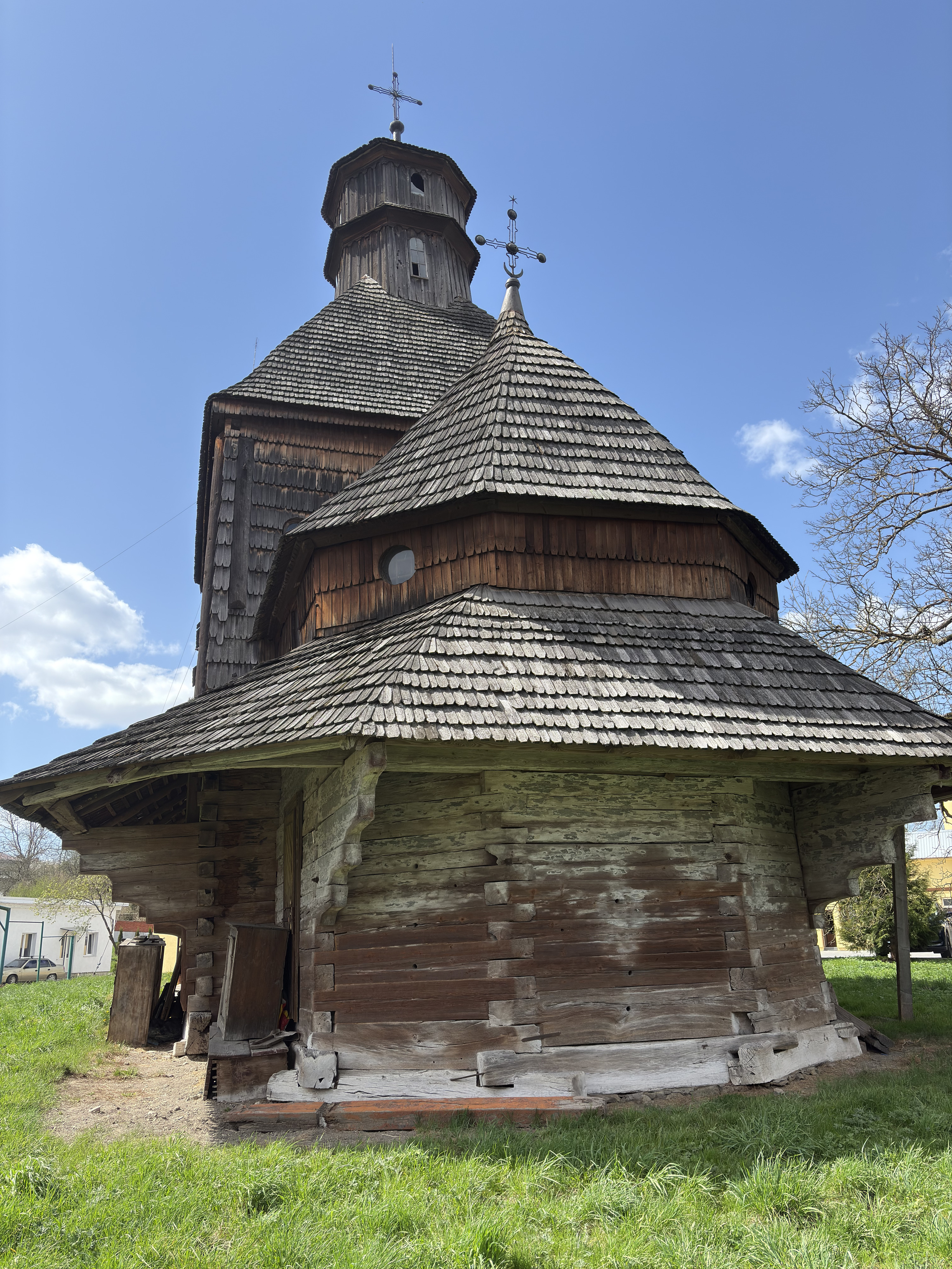Picture Ukraine Drogobych St. George Wooden Church 2025-04 87 - Tour St. George Wooden Church