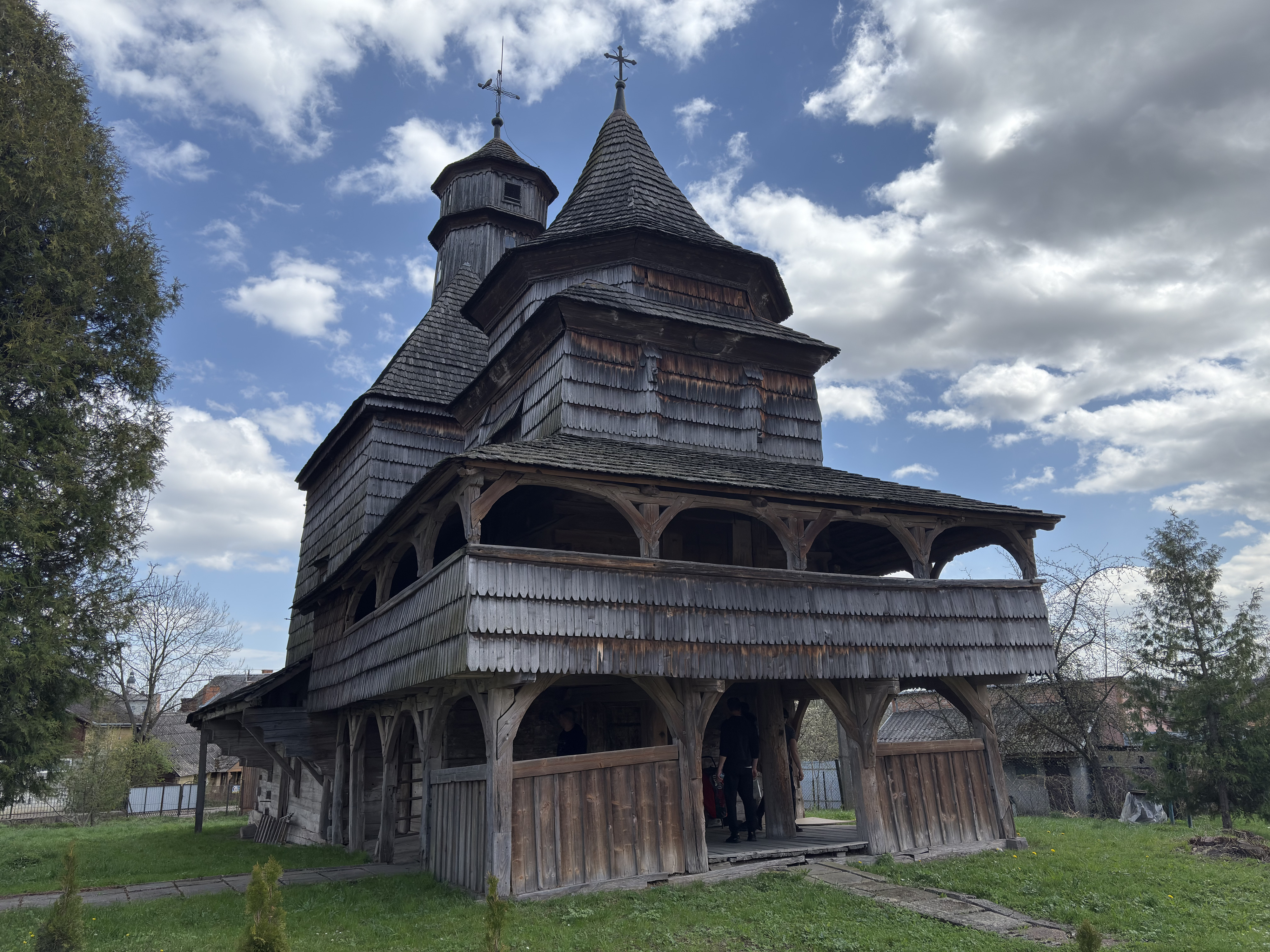 Picture Ukraine Drogobych St. George Wooden Church 2025-04 7 - Around St. George Wooden Church