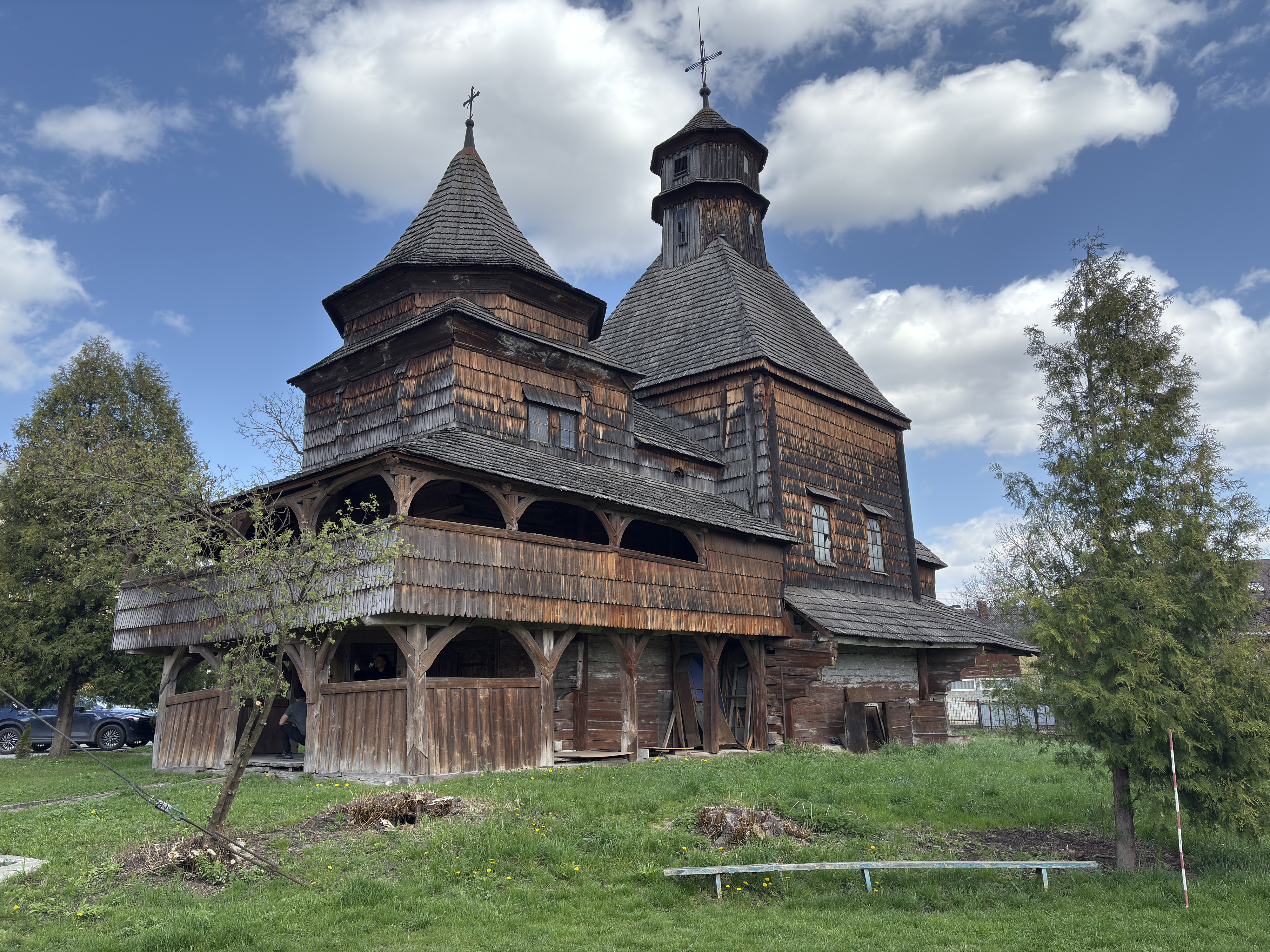 Picture Ukraine Drogobych St. George Wooden Church 2025-04 20 - Discovery St. George Wooden Church