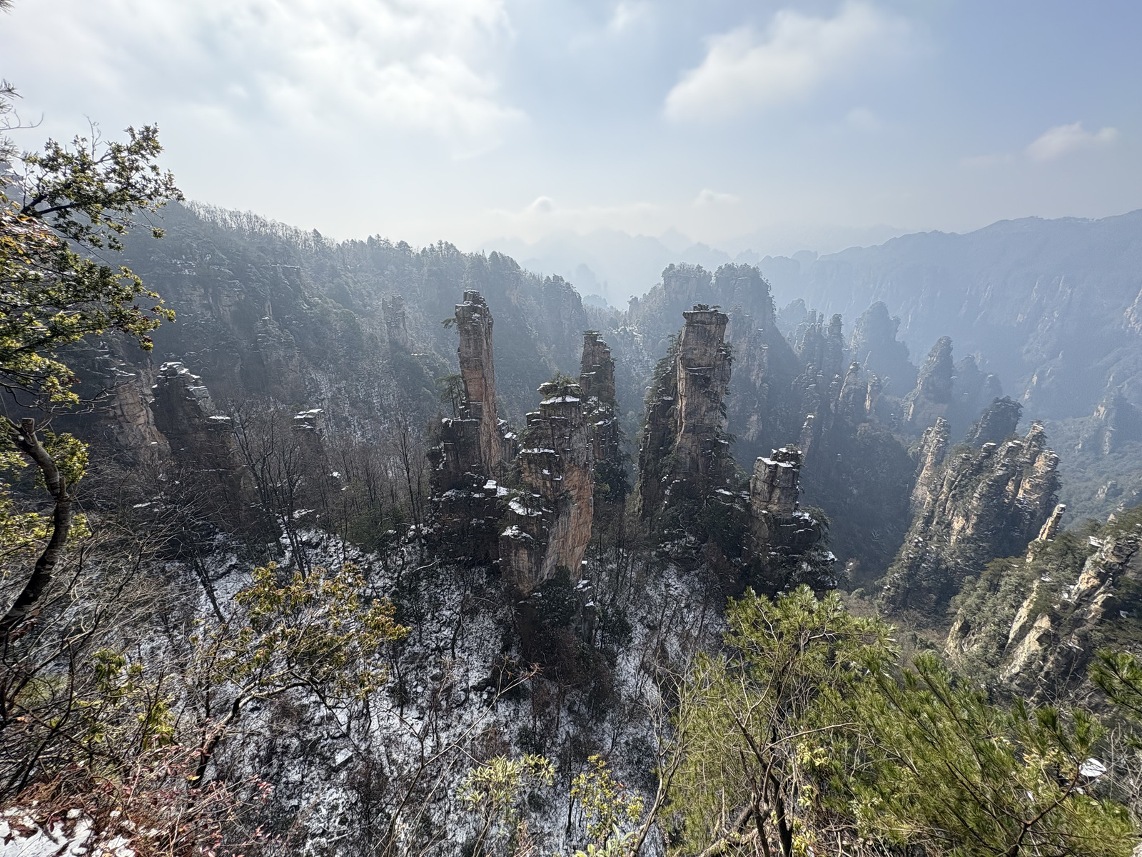 Picture China Zhangjiajie Tianzi Mountrain 2026-01 317 - Map Tianzi Mountrain