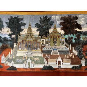 Picture Cambodia Phnom Penh Royal Palace 2024-01 31 - Road Map Royal Palace