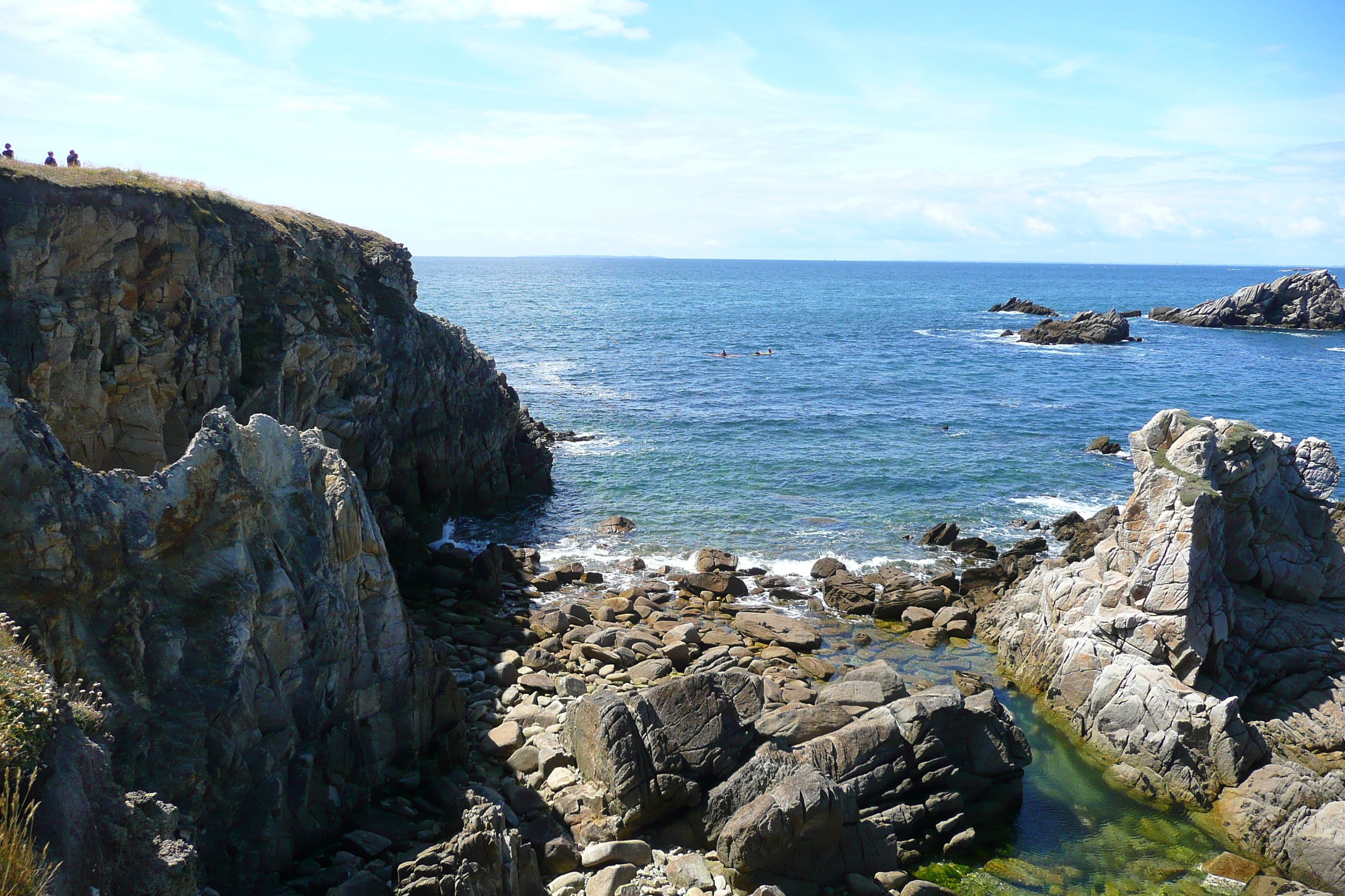 รูปถ่าย ฝรั่งเศส(France) คาบสมุทรกีเบอรง(Quiberon peninsula) แหลมแปร์โช(Pointe du Percho) 2008-07 10