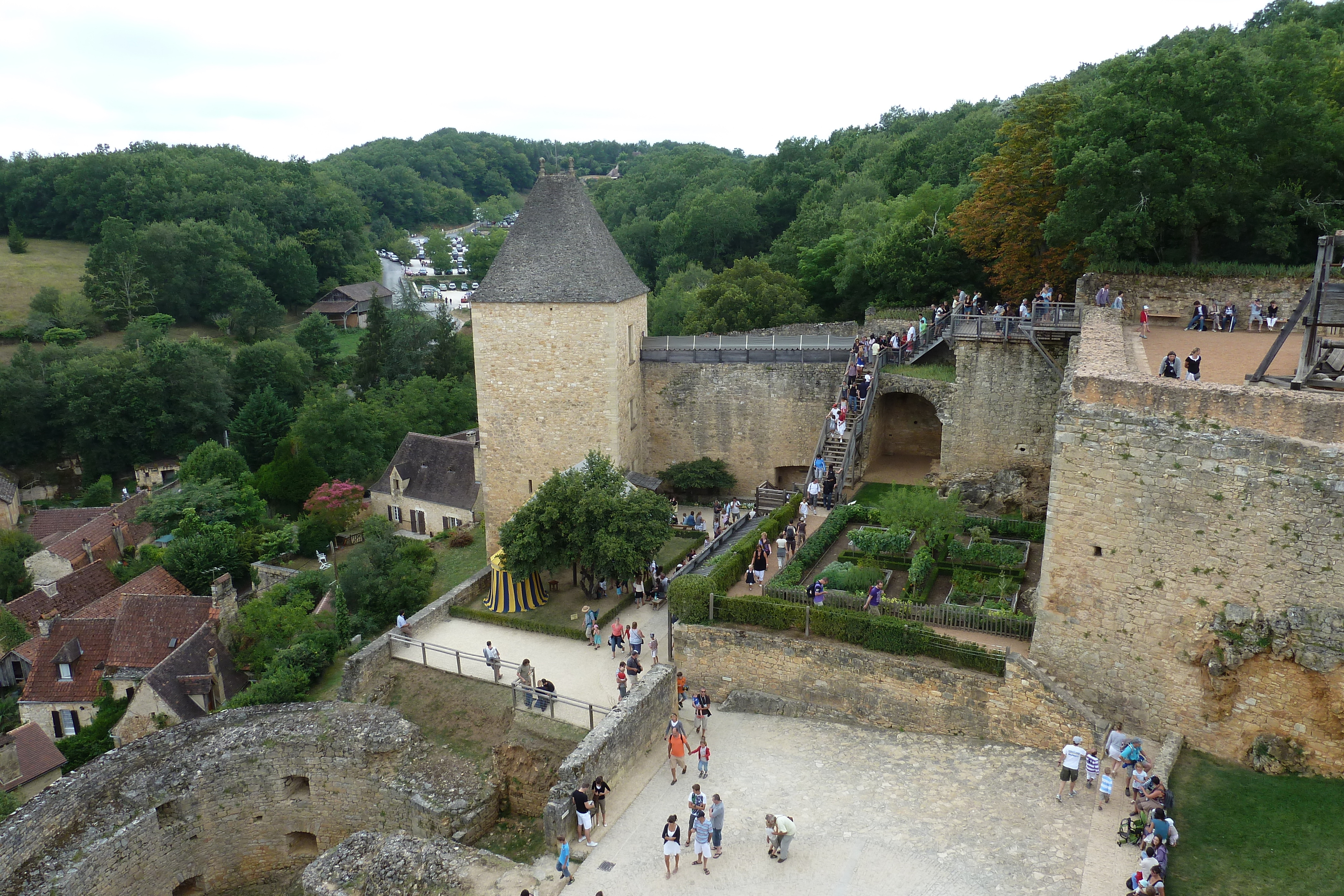 รูปถ่าย ฝรั่งเศส(France) ปราสาทกัสแตลโน(Castelnaud castle) 2010-08 49