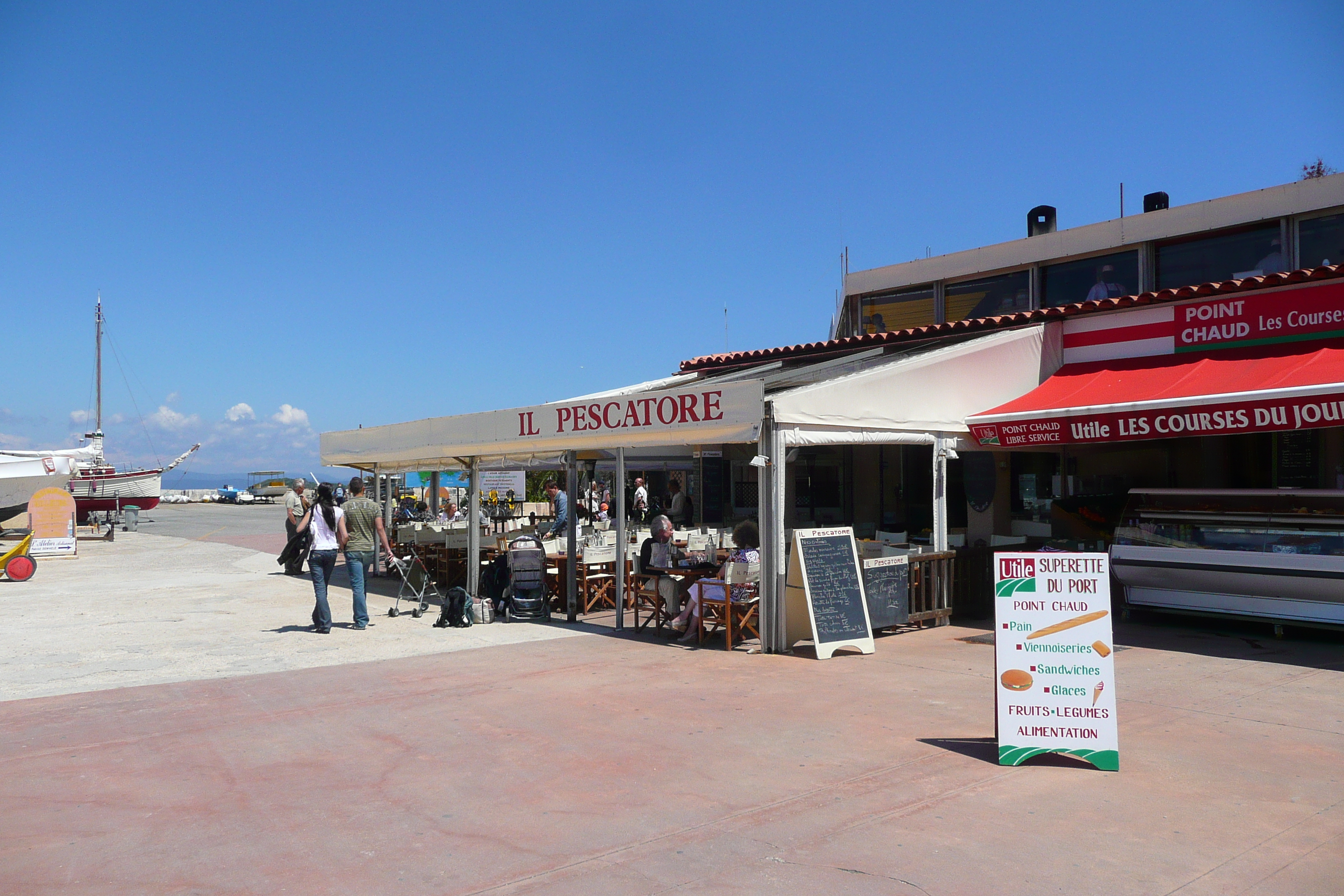รูปถ่าย ฝรั่งเศส(France) เกาะปอร์เกอรอล(Porquerolles Island) ท่าเรือปอร์เกอรอล(Porquerolles harbour) 2008-05 39