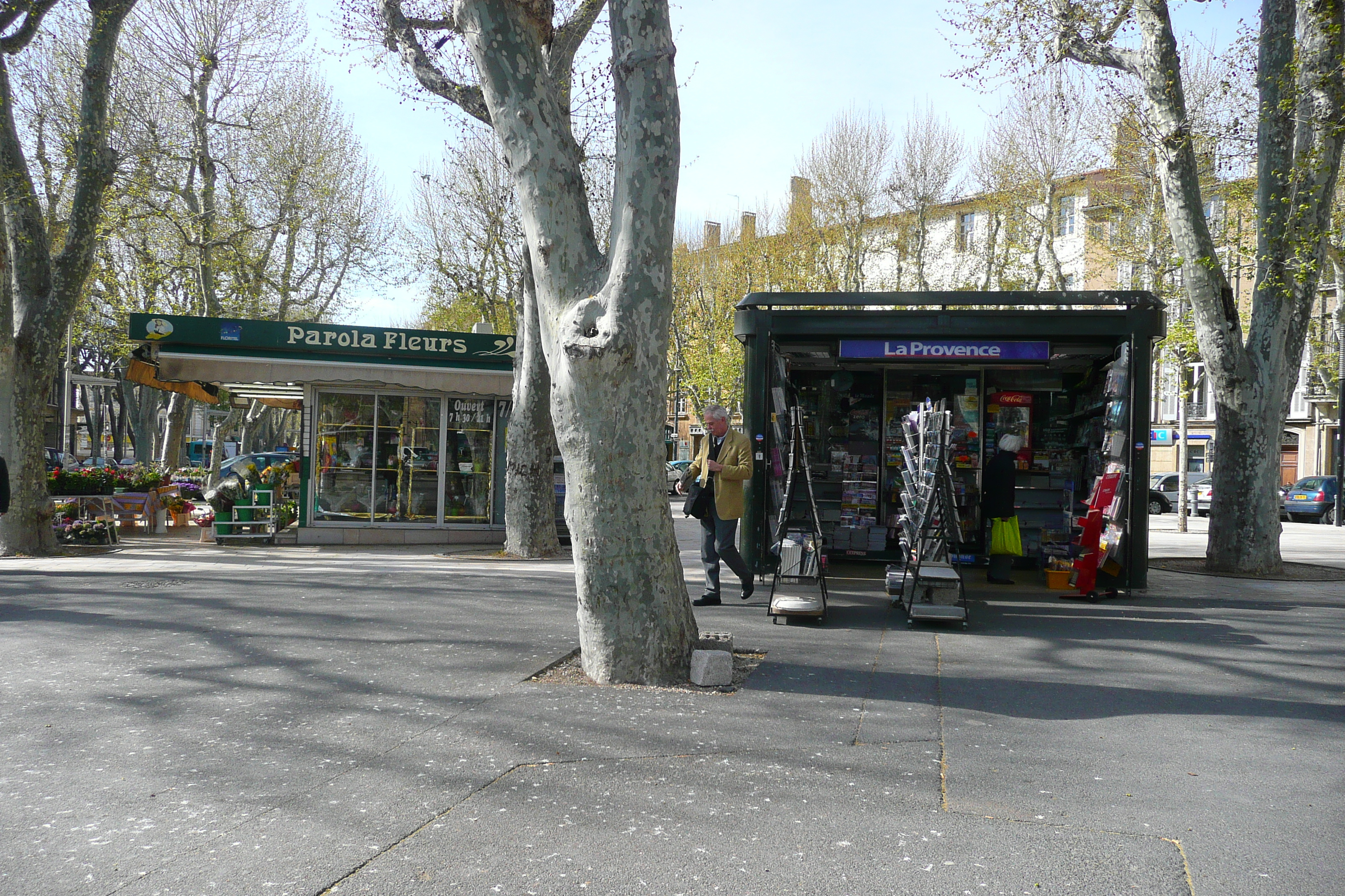 รูปถ่าย ฝรั่งเศส(France) แอ็กซ์-อ็อง-โพรว็องส์(Aix en Provence) จัตุรัสนายพลเดอโกล(Place du General de Gaulle) 2008-04 14