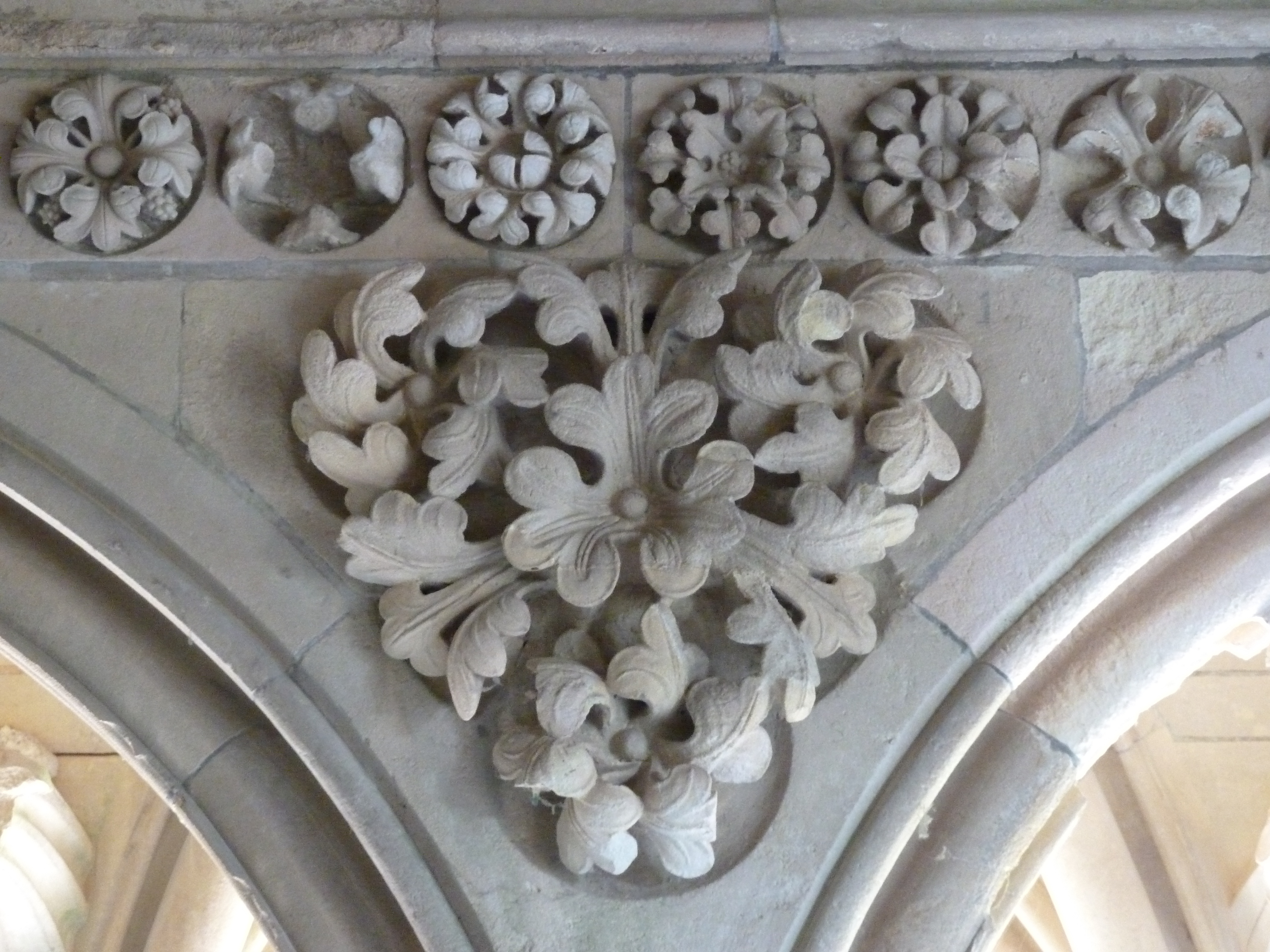 รูปถ่าย ฝรั่งเศส(France) มงแซ็งมีแชล(Mont St Michel) ระเบียงคดแอบบีมงแซ็งมีแชล(Mont St Michel Abbey Cloister) 2010-04 42