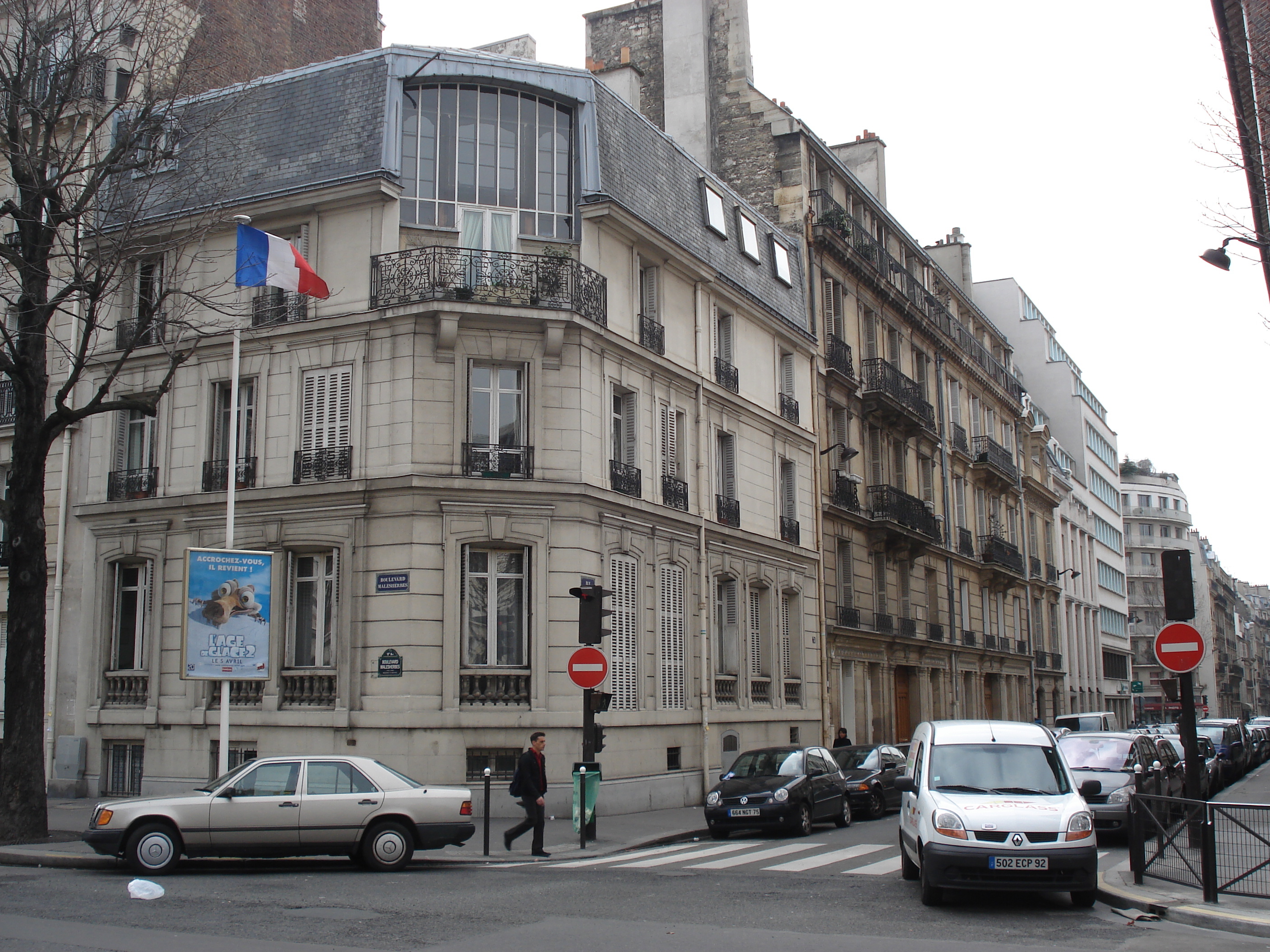 รูปถ่าย ฝรั่งเศส(France) ปารีส(Paris) บูเลอวาร์ด  มาเลแอร์บ(Boulevard Malesherbes) 2006-03 8