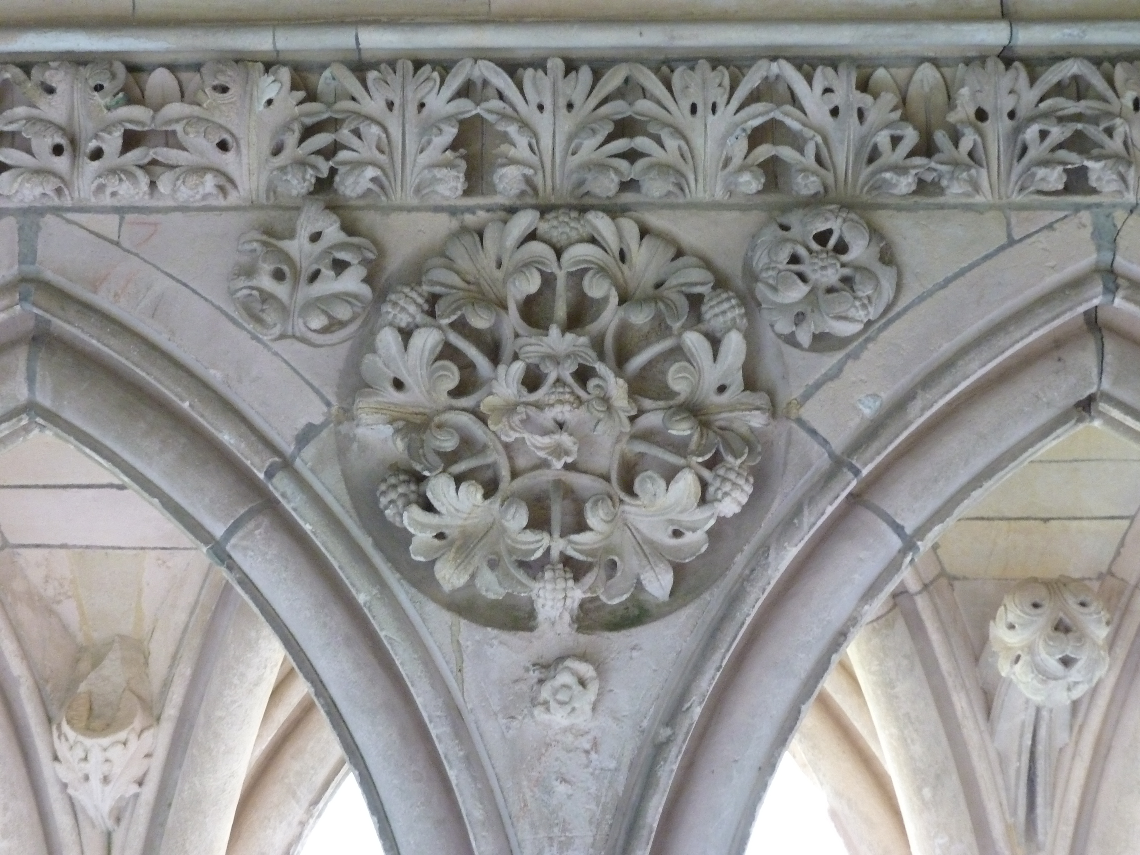 รูปถ่าย ฝรั่งเศส(France) มงแซ็งมีแชล(Mont St Michel) ระเบียงคดแอบบีมงแซ็งมีแชล(Mont St Michel Abbey Cloister) 2010-04 85