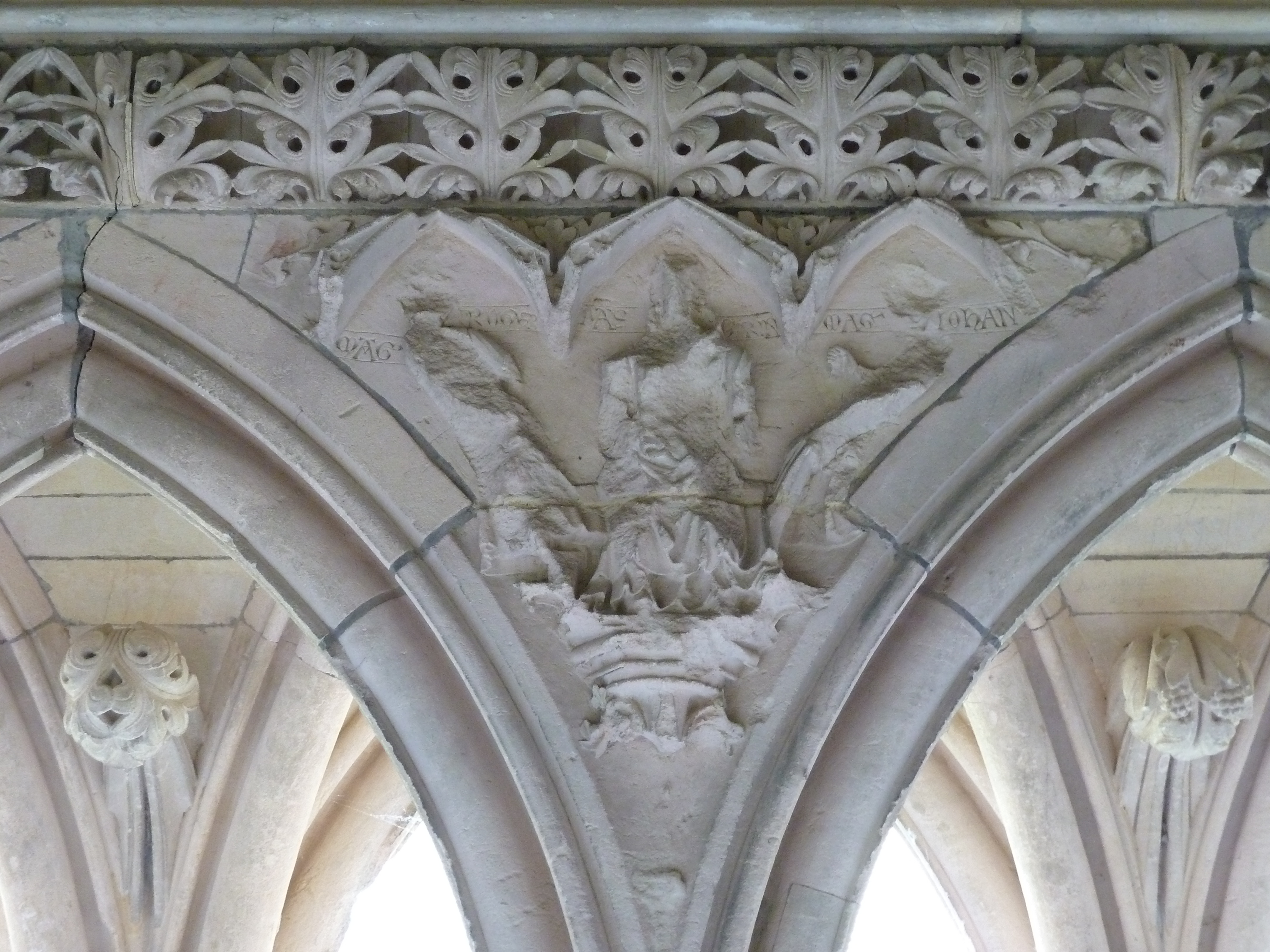 รูปถ่าย ฝรั่งเศส(France) มงแซ็งมีแชล(Mont St Michel) ระเบียงคดแอบบีมงแซ็งมีแชล(Mont St Michel Abbey Cloister) 2010-04 79